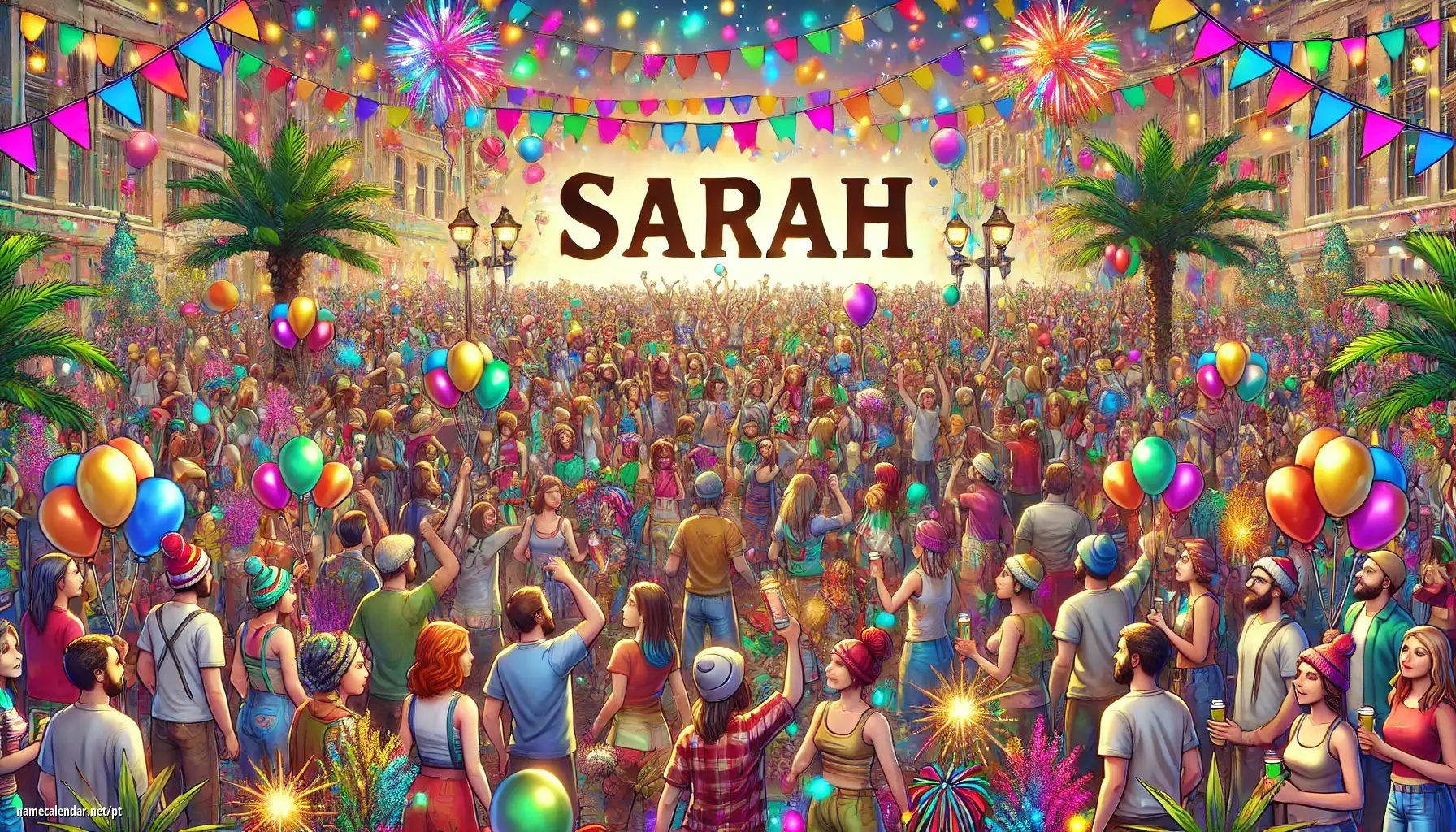 Celebração do dia do nome e nome - Sarah