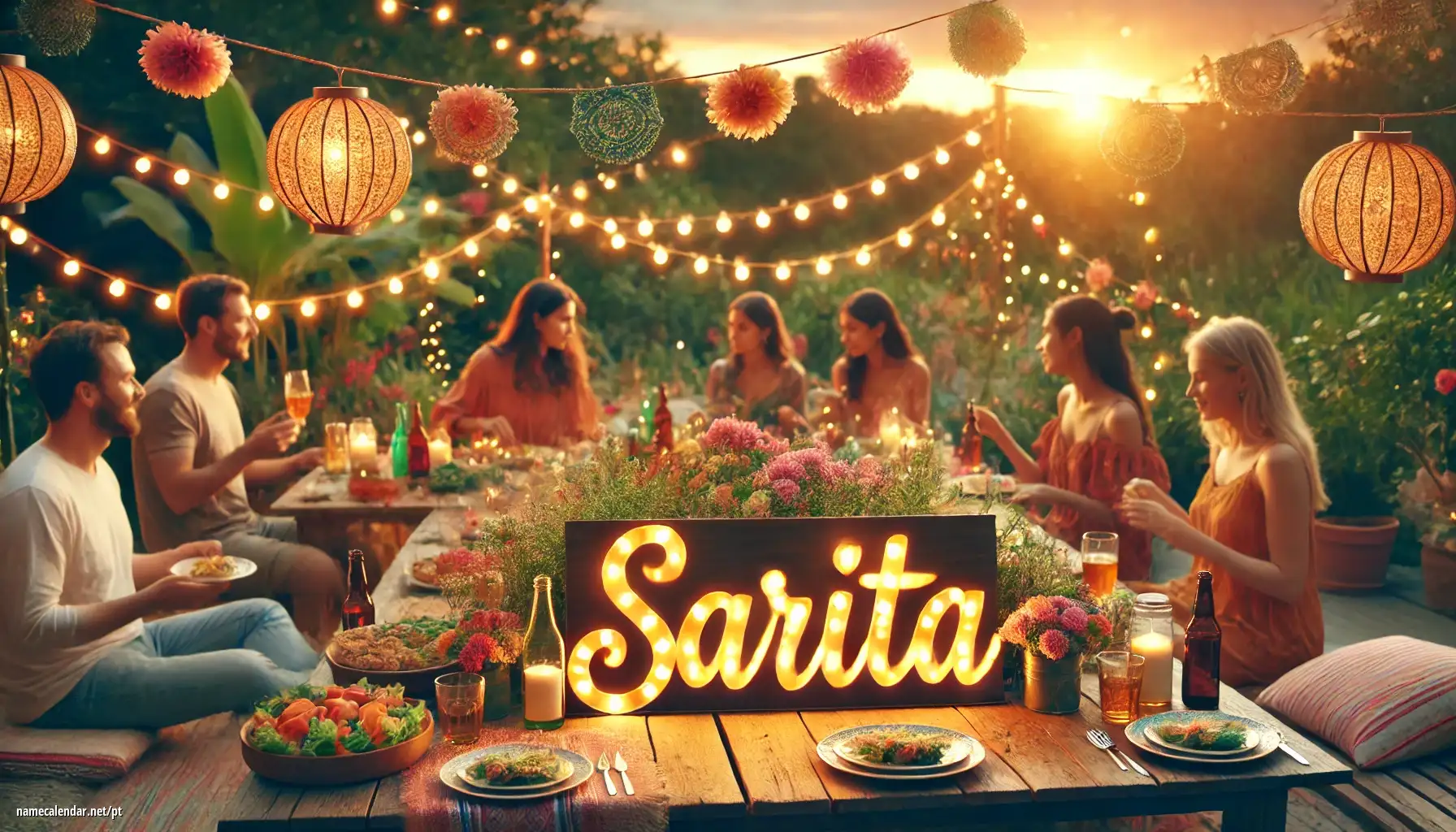 Celebração do dia do nome e nome - Sarita