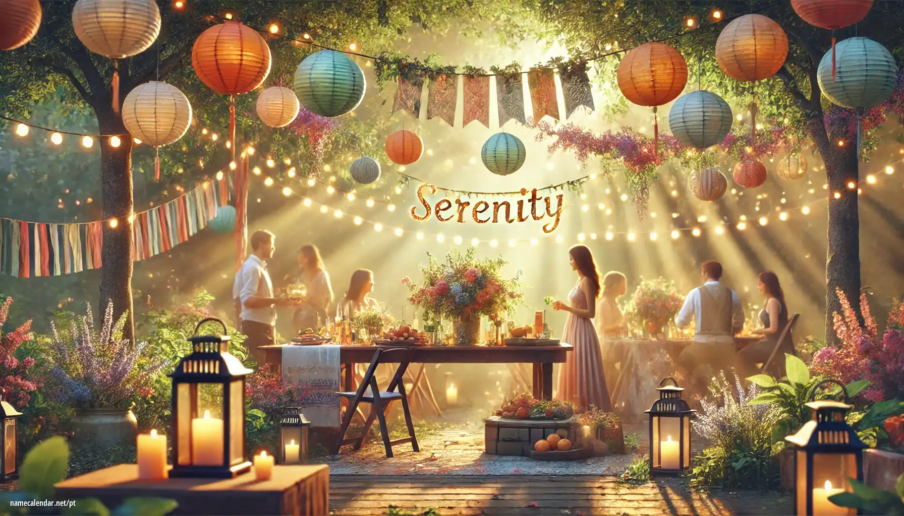Celebração do dia do nome e nome - Serenity