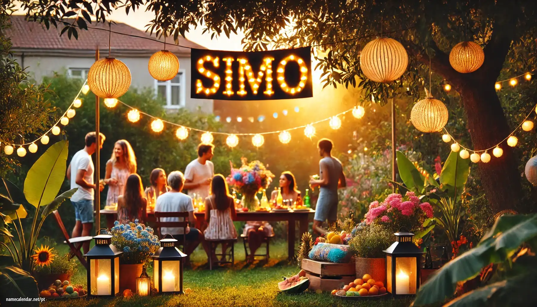 Celebração do dia do nome e nome - Simo