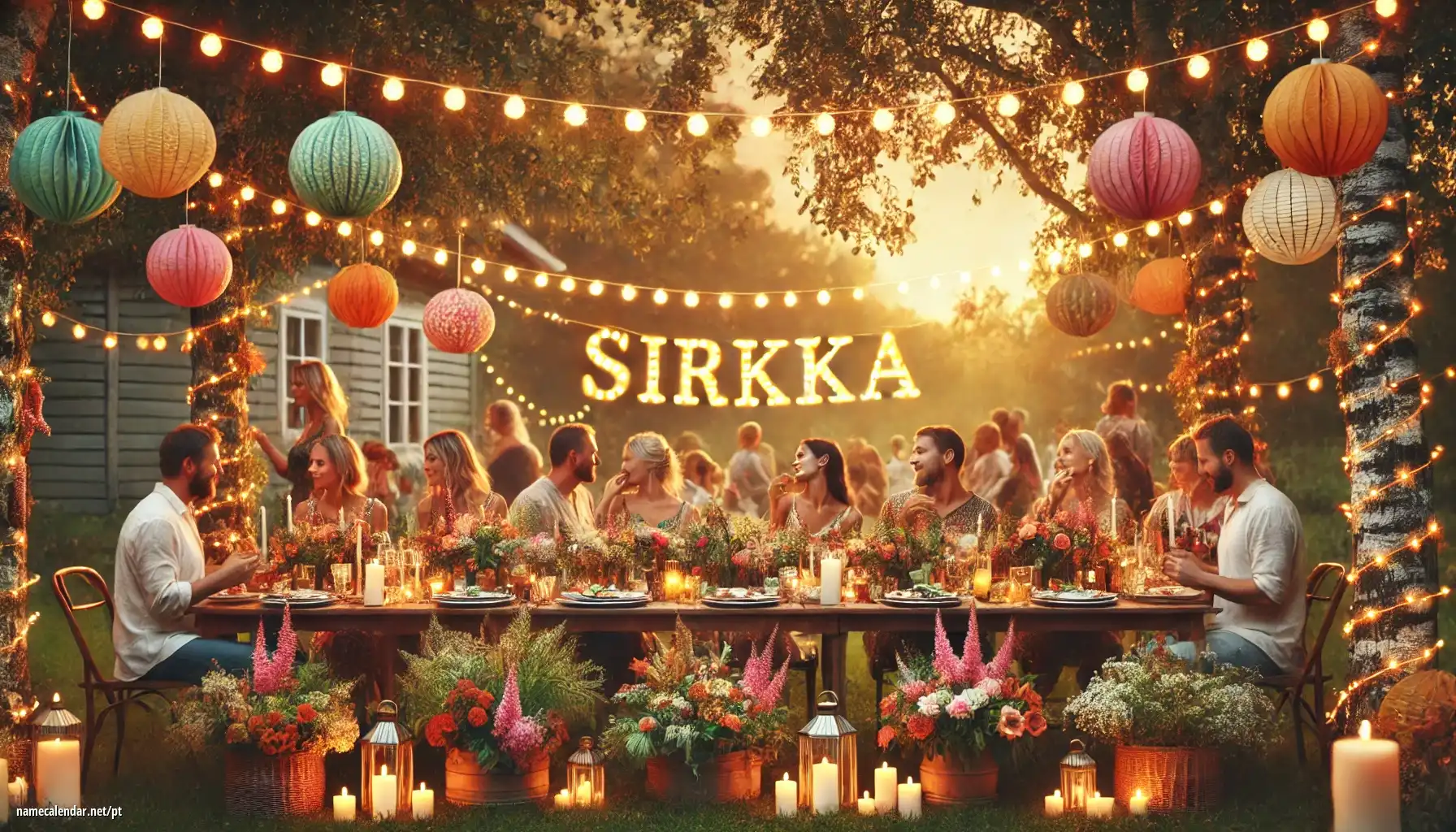 Celebração do dia do nome e nome - Sirkka