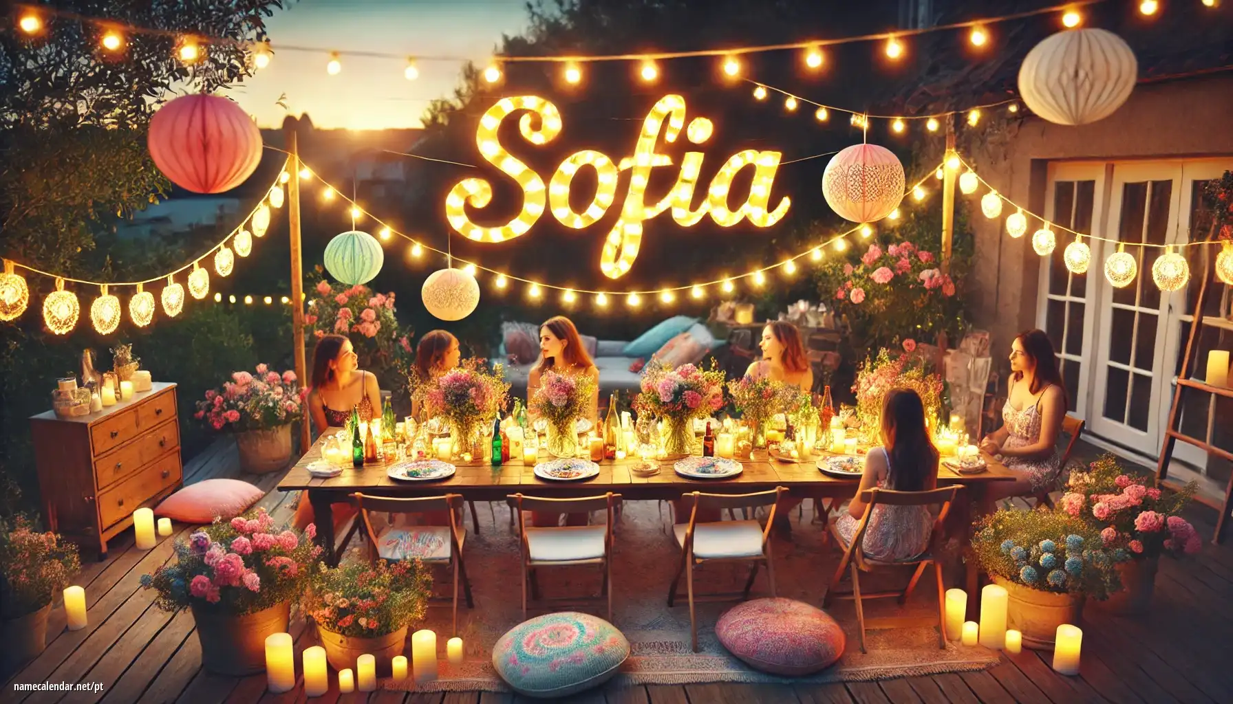 Celebração do dia do nome e nome - Sofía