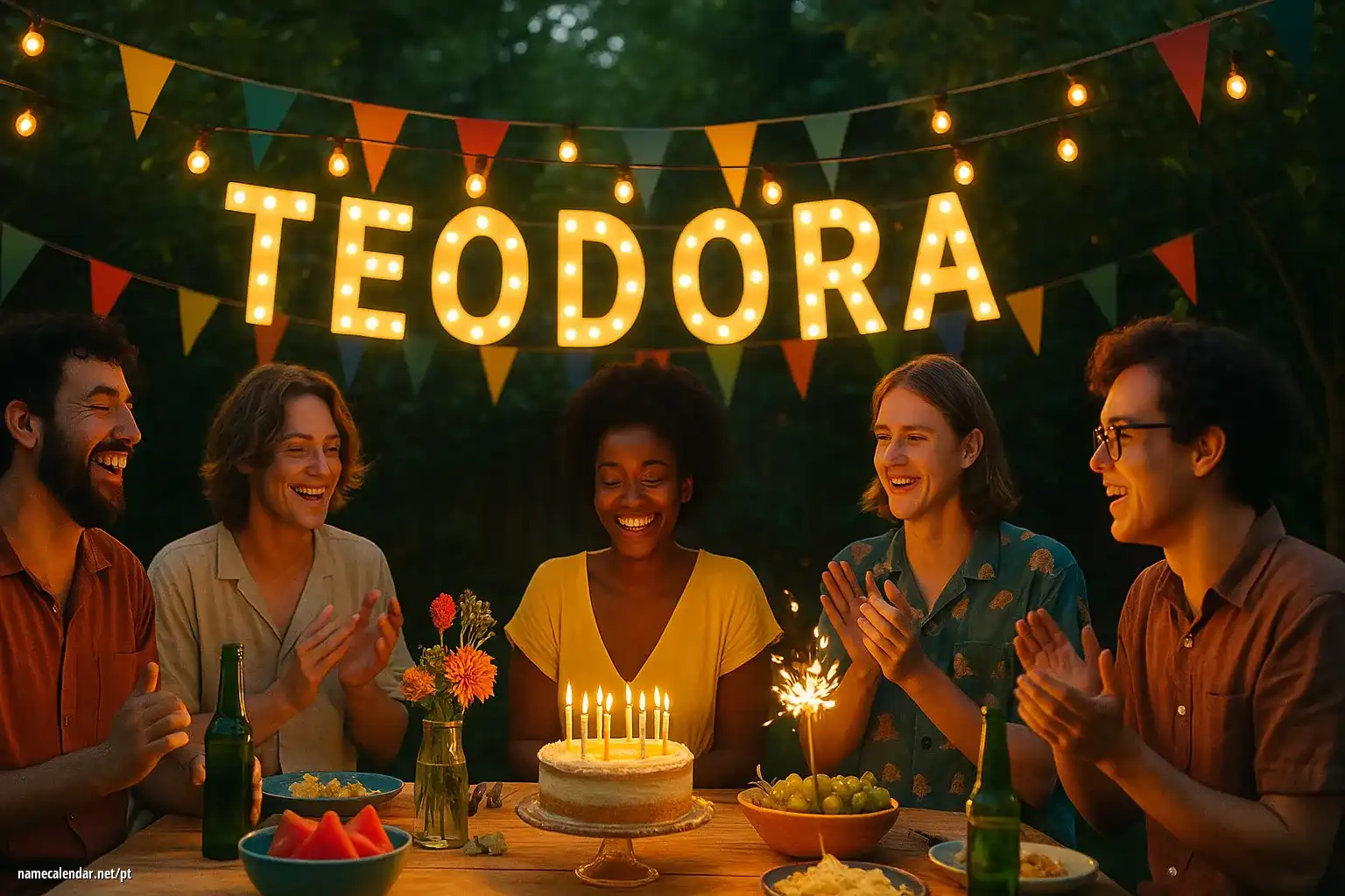 Celebração do dia do nome e nome - Teodora