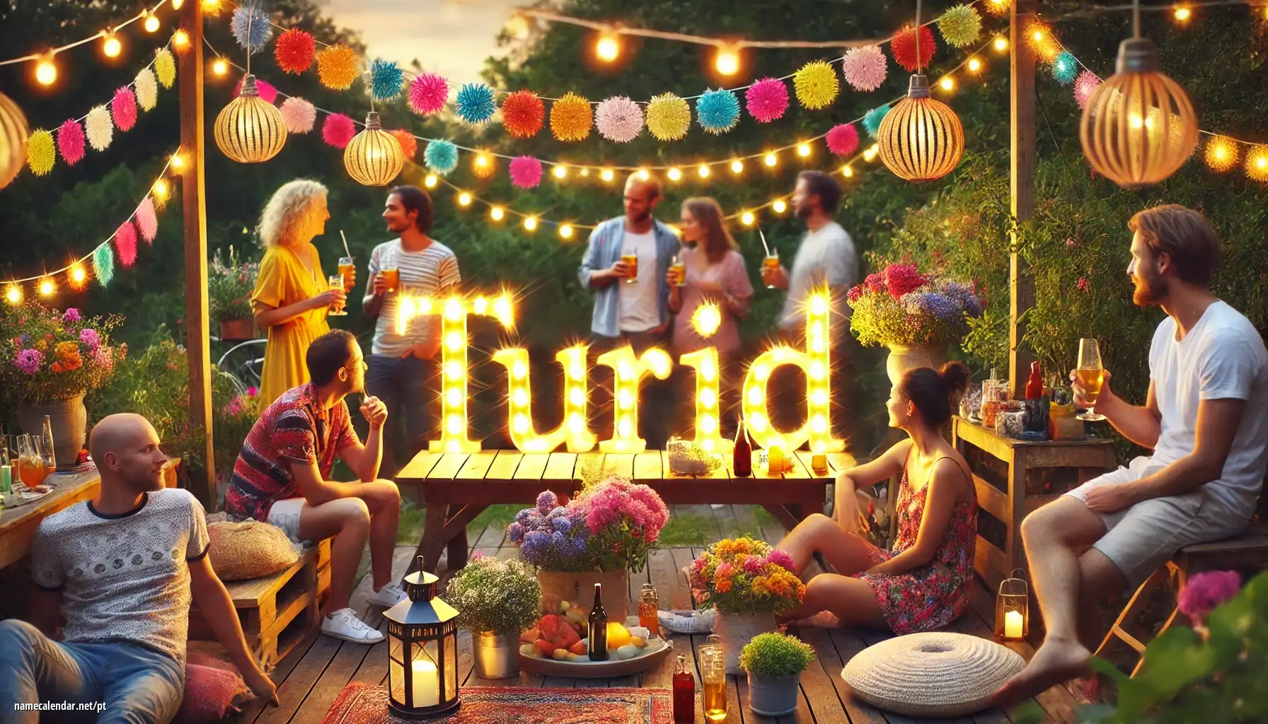 Celebração do dia do nome e nome - Turid