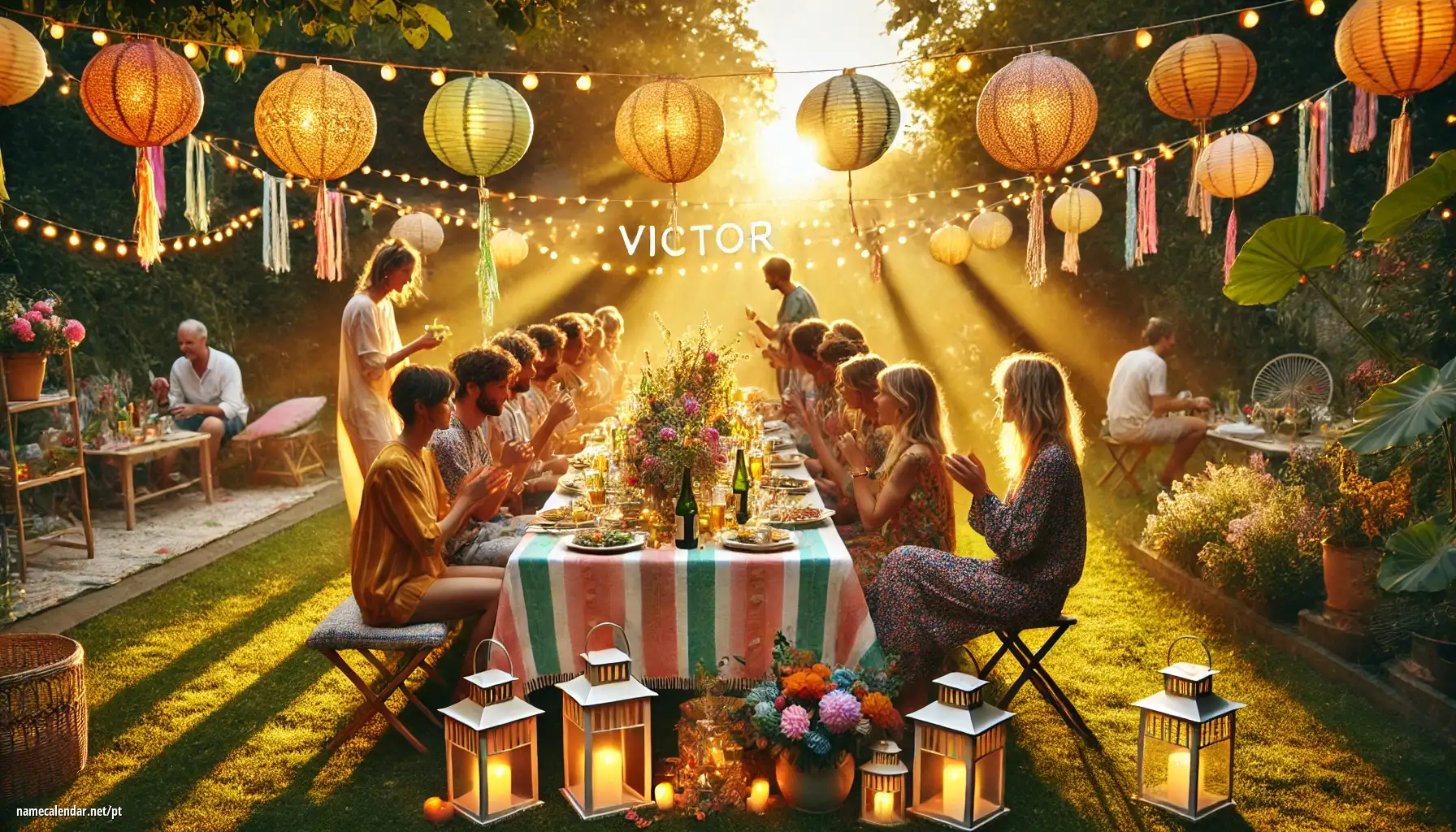 Celebração do dia do nome e nome - Víctor