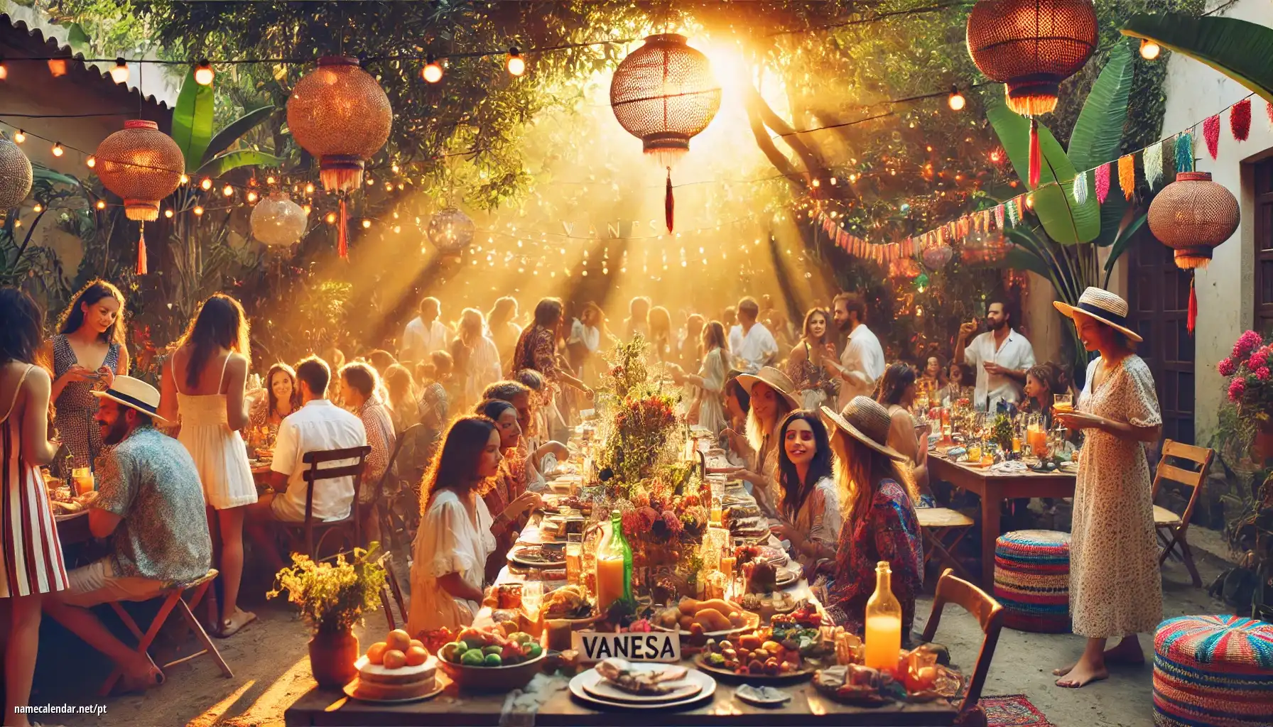 Celebração do dia do nome e nome - Vanesa