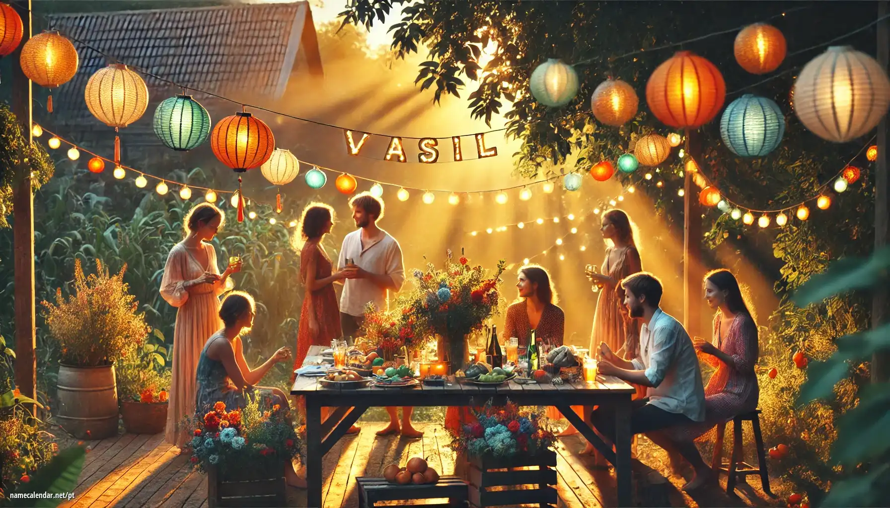 Celebração do dia do nome e nome - Vasil