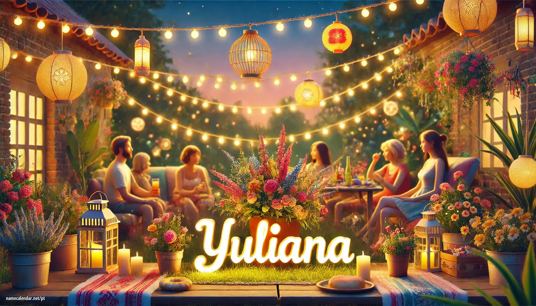 Celebração do dia do nome e nome - Yuliana