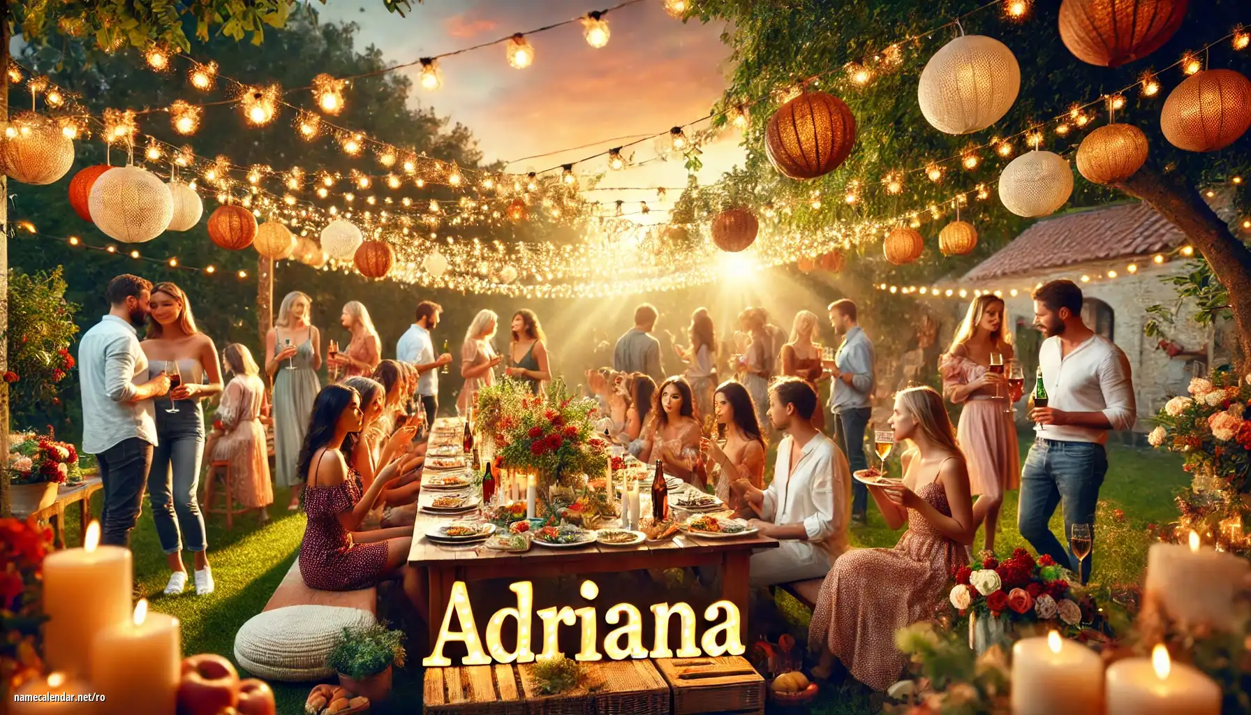 Sărbătorirea zilei onomastice și a numelui - Adriana