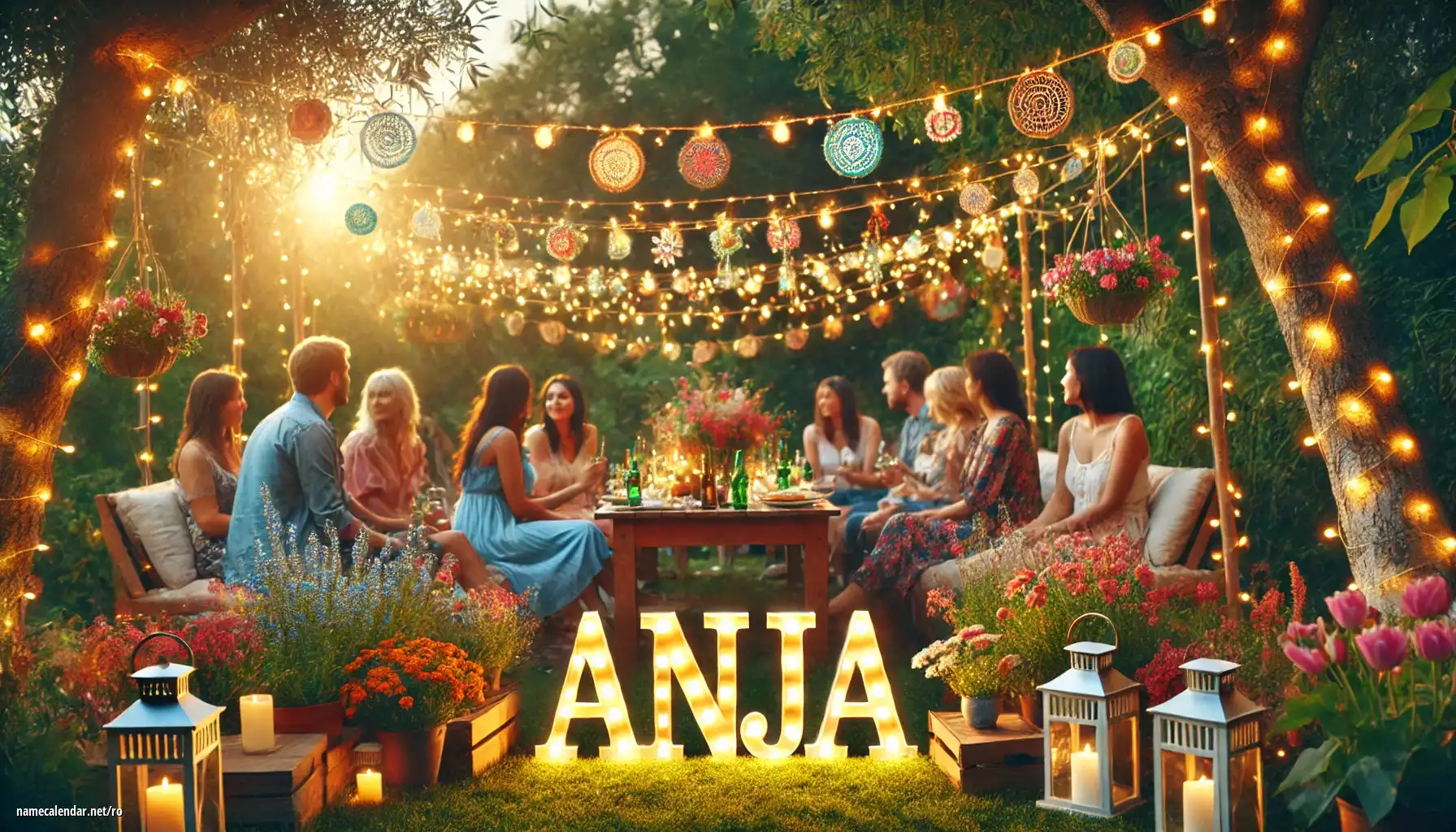 Sărbătorirea zilei onomastice și a numelui - Anja