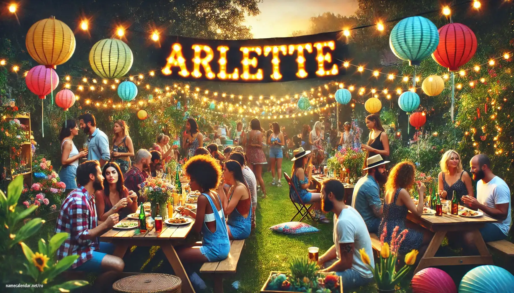 Sărbătorirea zilei onomastice și a numelui - Arlette