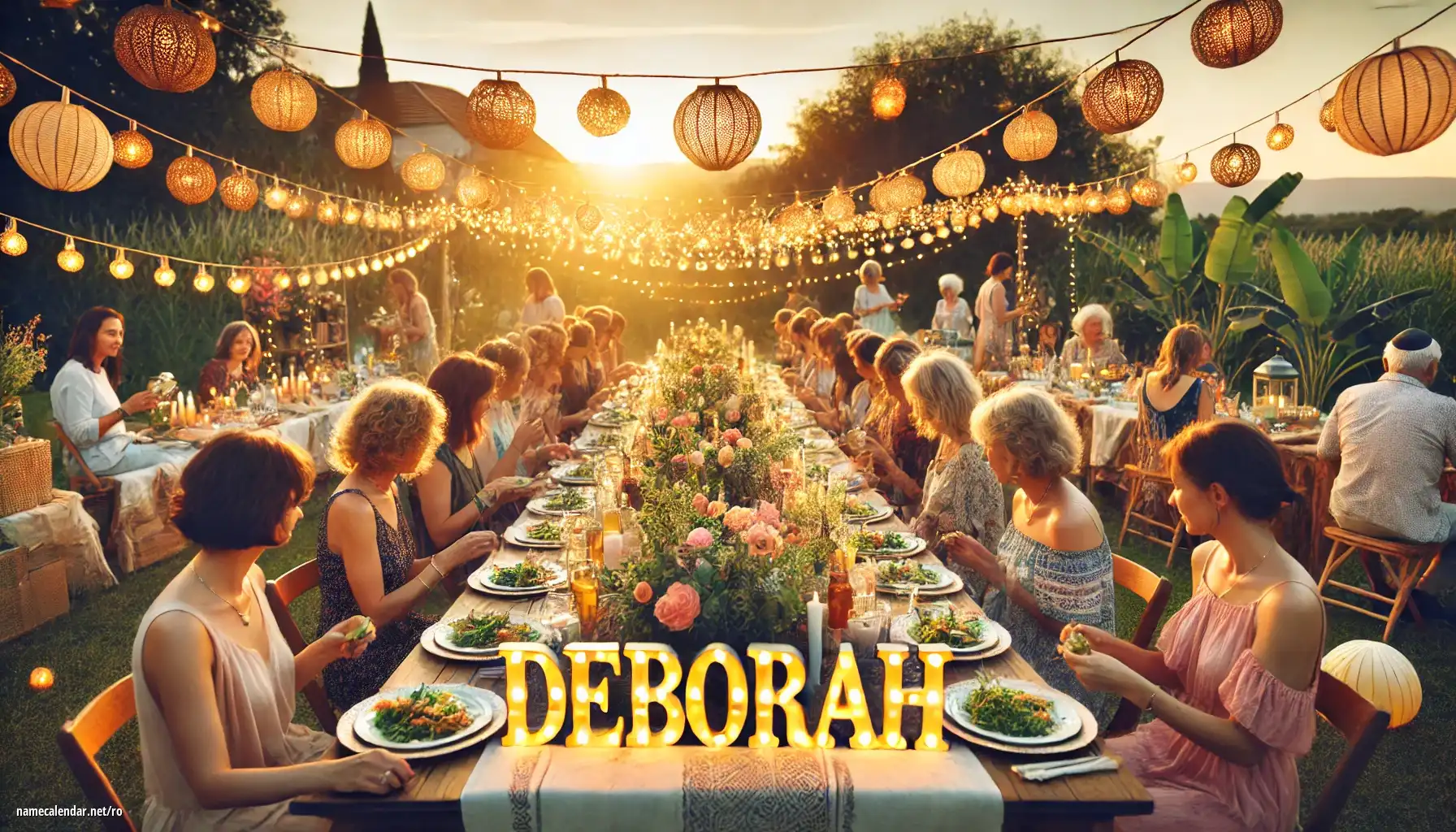 Sărbătorirea zilei onomastice și a numelui - Déborah