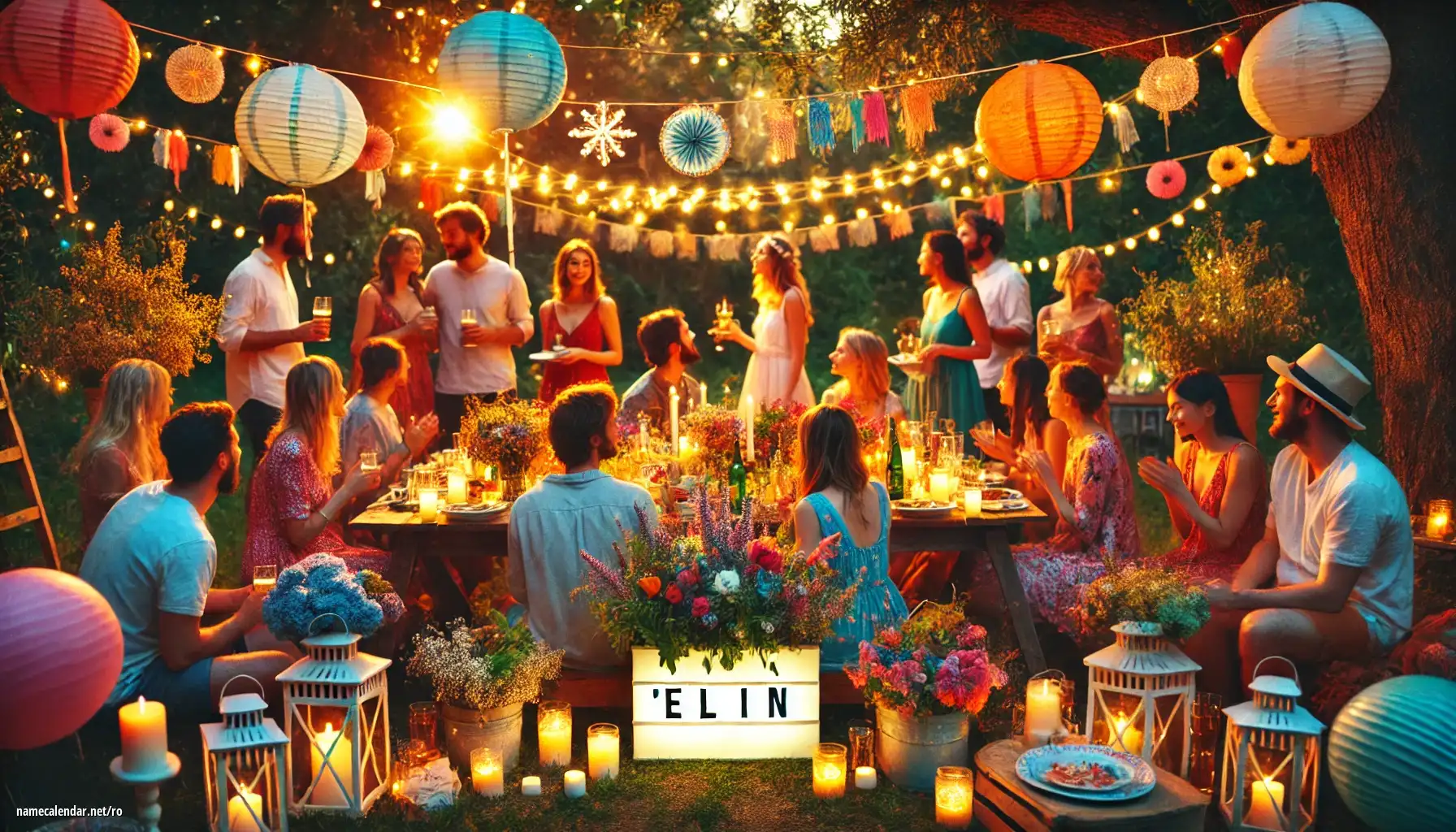 Sărbătorirea zilei onomastice și a numelui - Elin