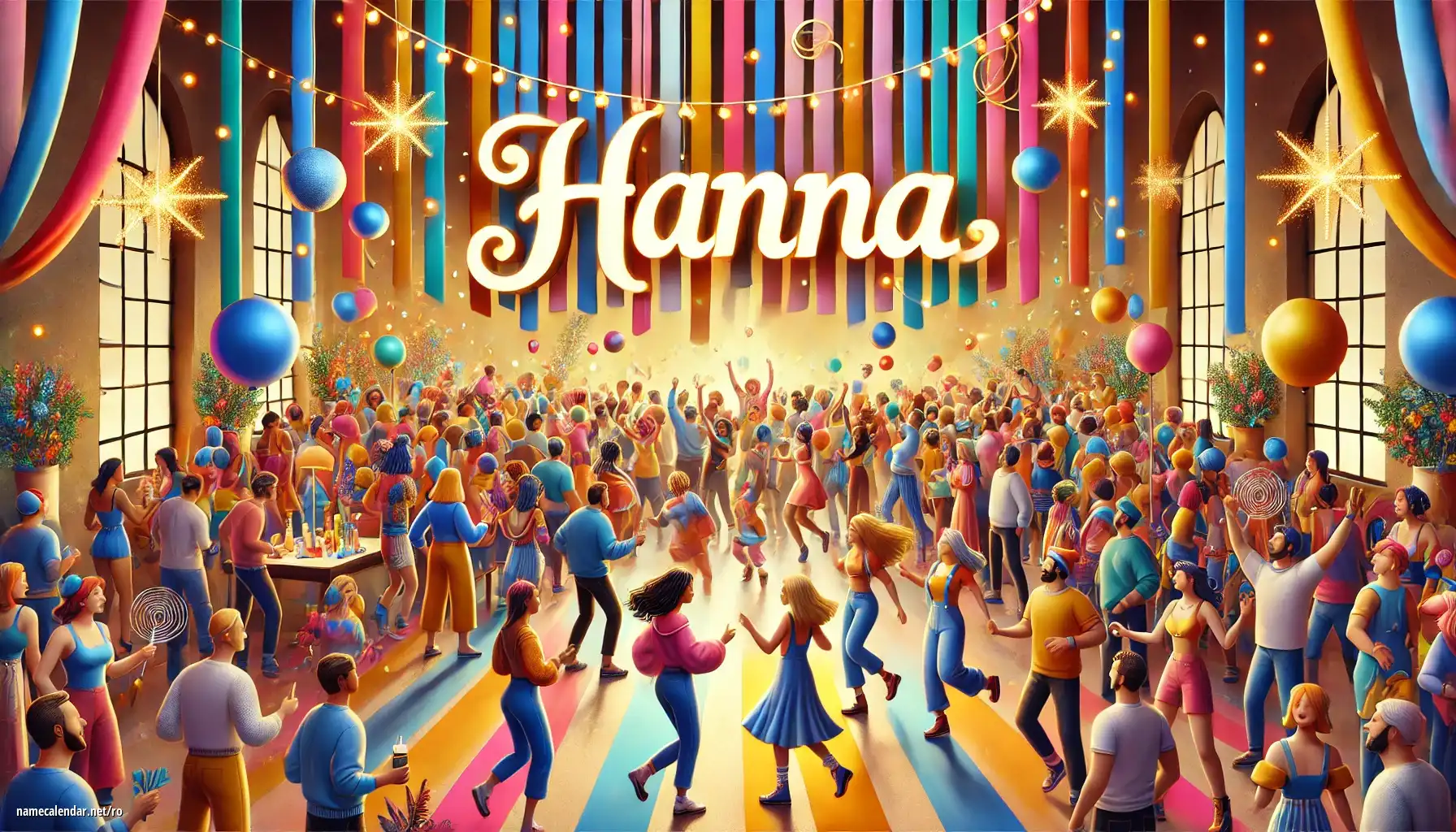 Sărbătorirea zilei onomastice și a numelui - Hanna