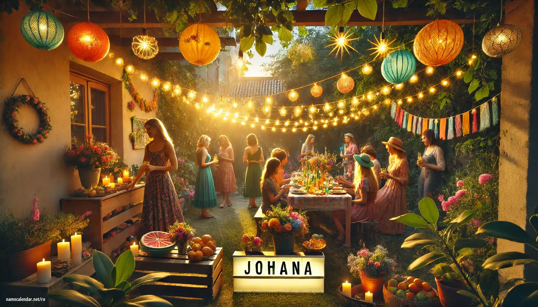 Sărbătorirea zilei onomastice și a numelui - Johana