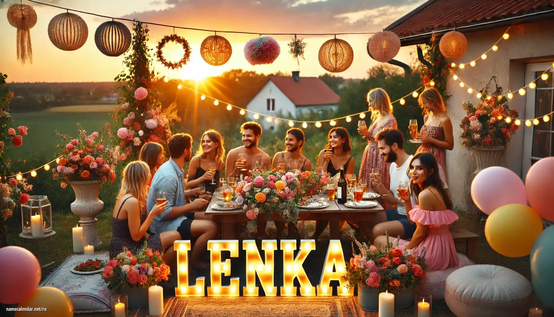 Sărbătorirea zilei onomastice și a numelui - Lenka