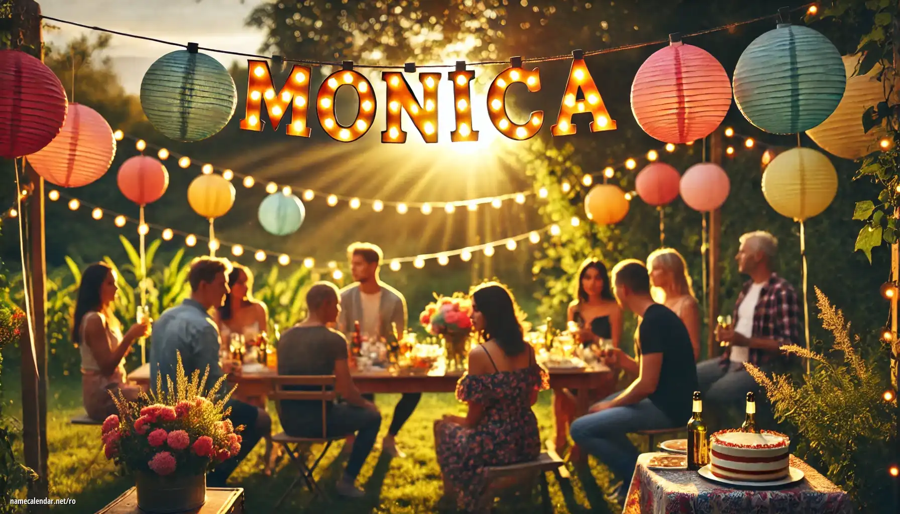 Sărbătorirea zilei onomastice și a numelui - Mónica