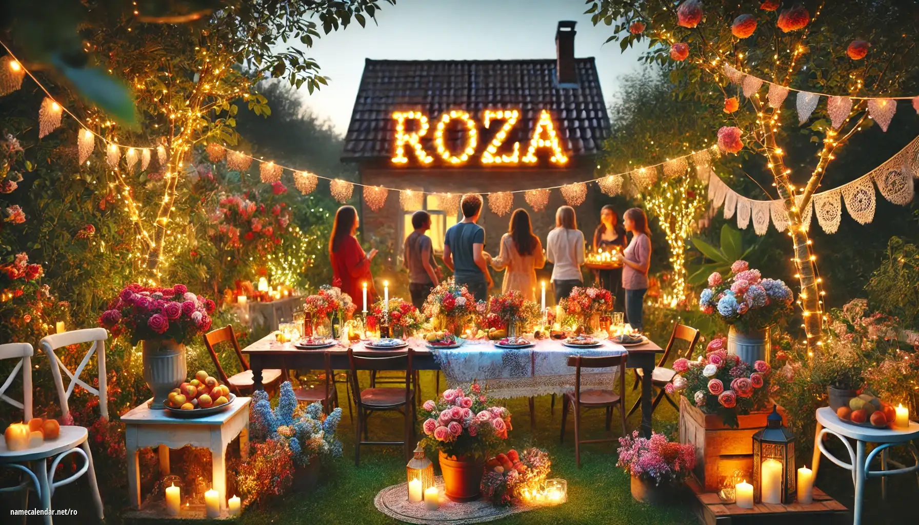 Sărbătorirea zilei onomastice și a numelui - Róża