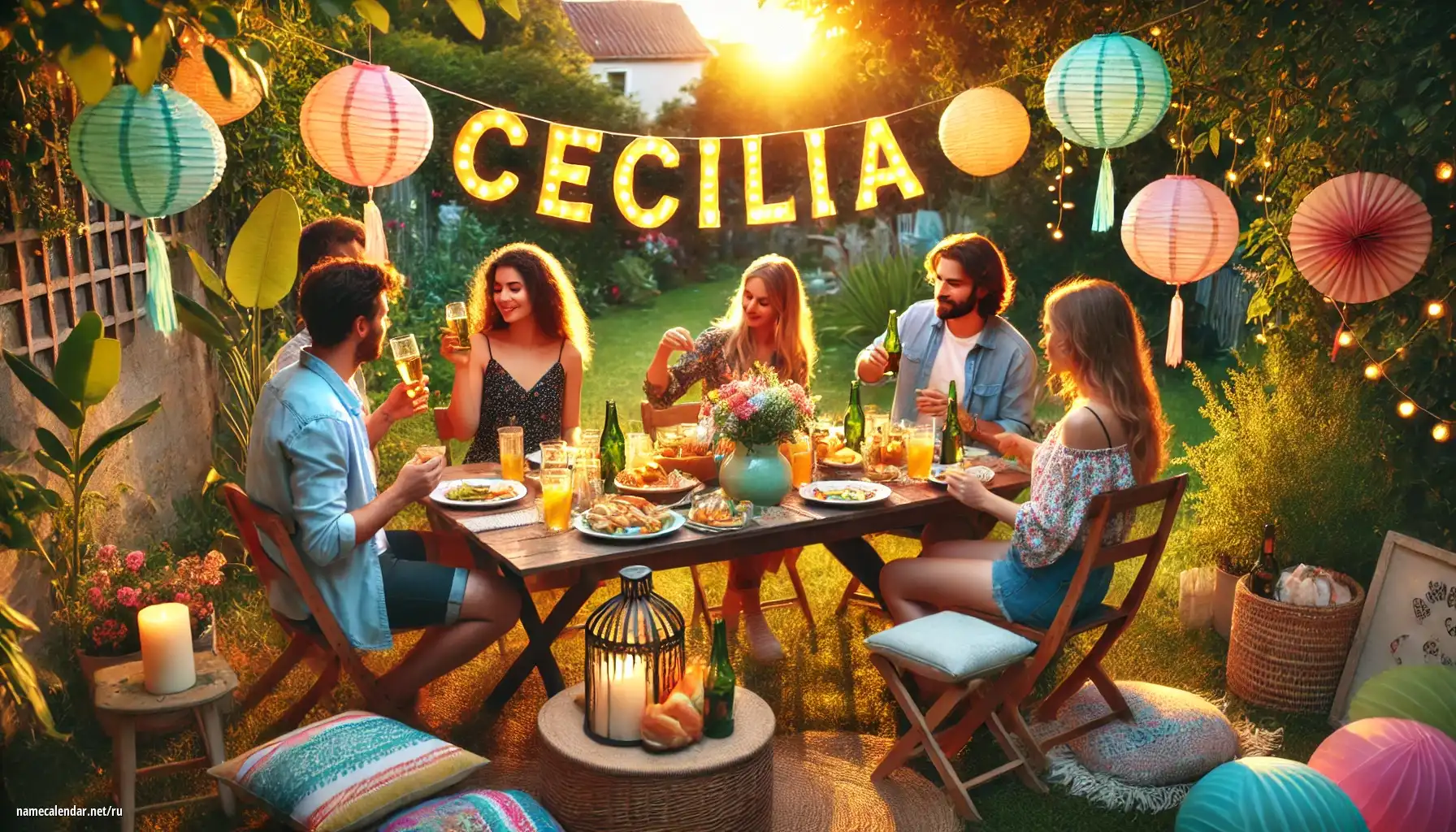 Празднование именин и именин - Cecilia