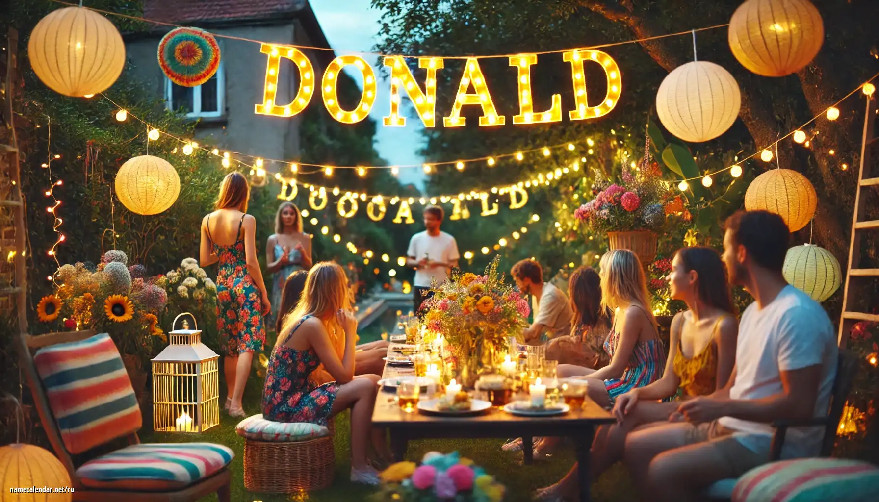 Празднование именин и именин - Donald