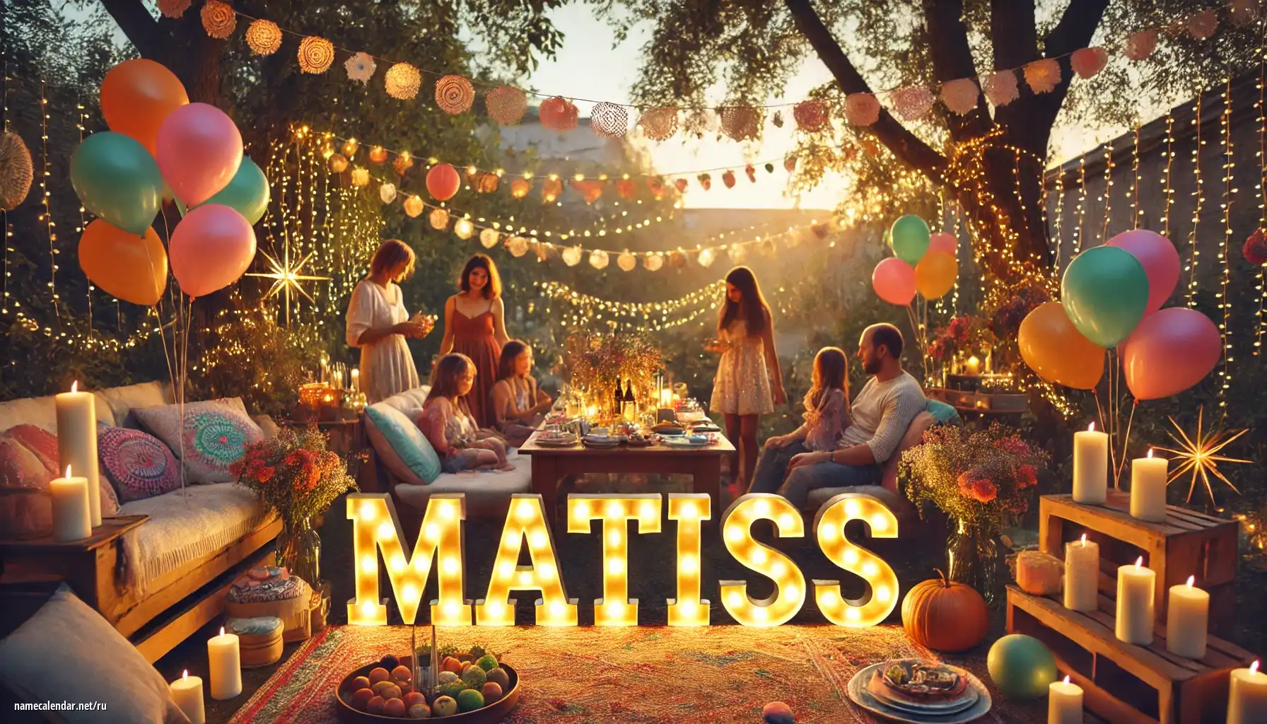 Празднование именин и именин - Matiss