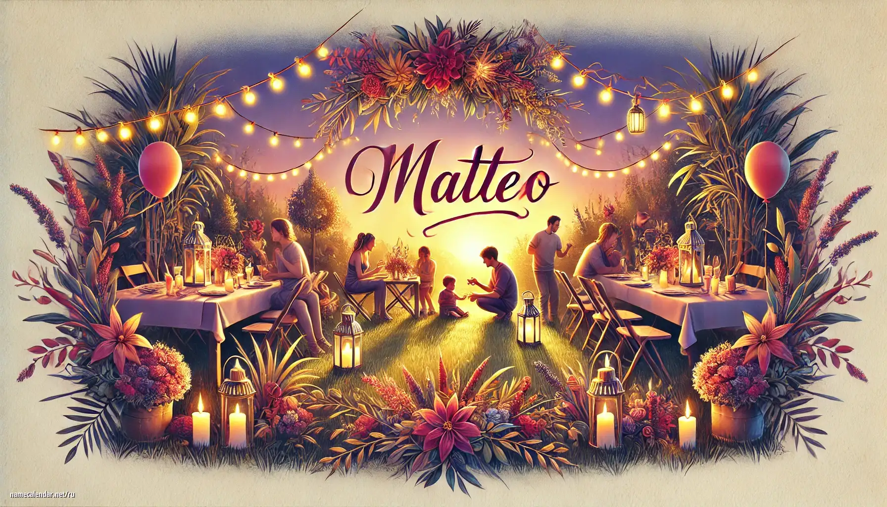 Празднование именин и именин - Matteo