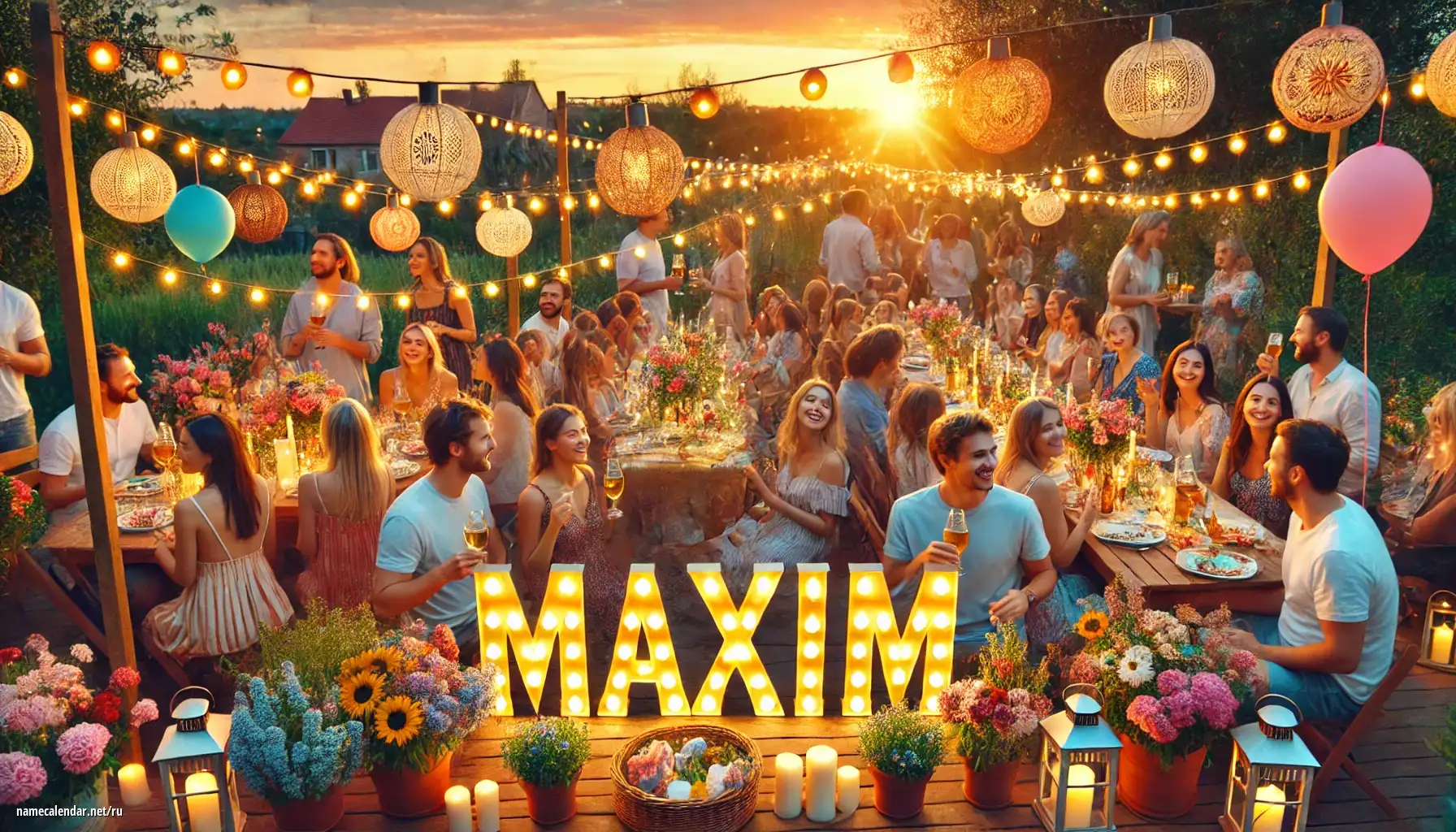 Празднование именин и именин - Maxim