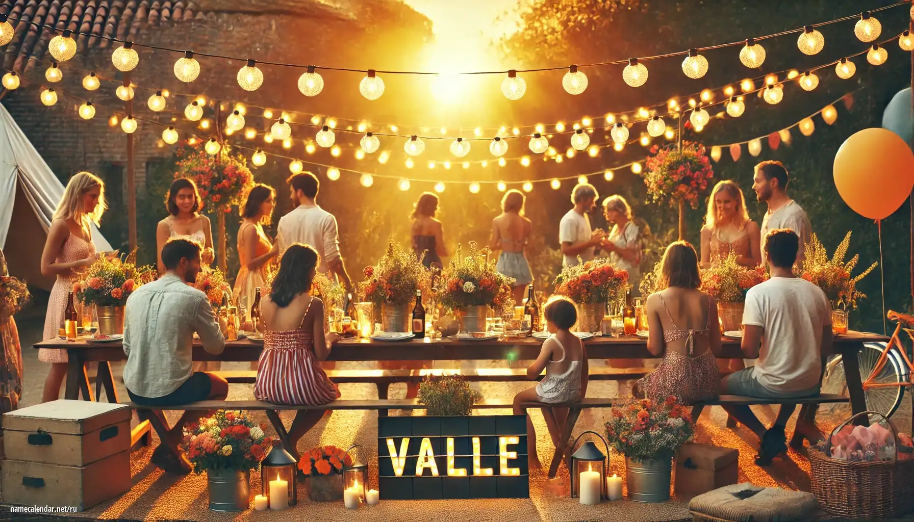 Празднование именин и именин - Valle