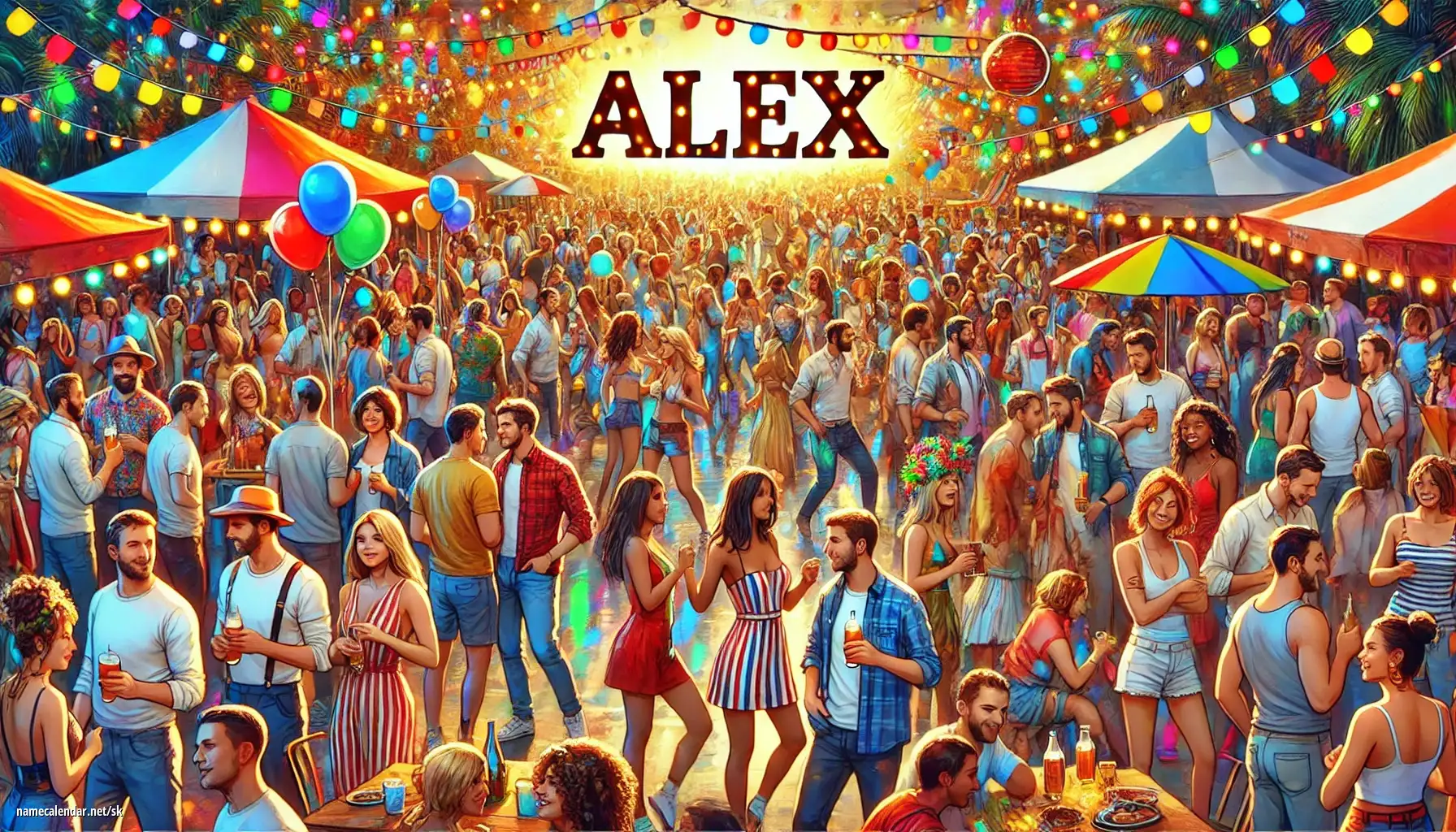 Oslava menín a mien - Alex