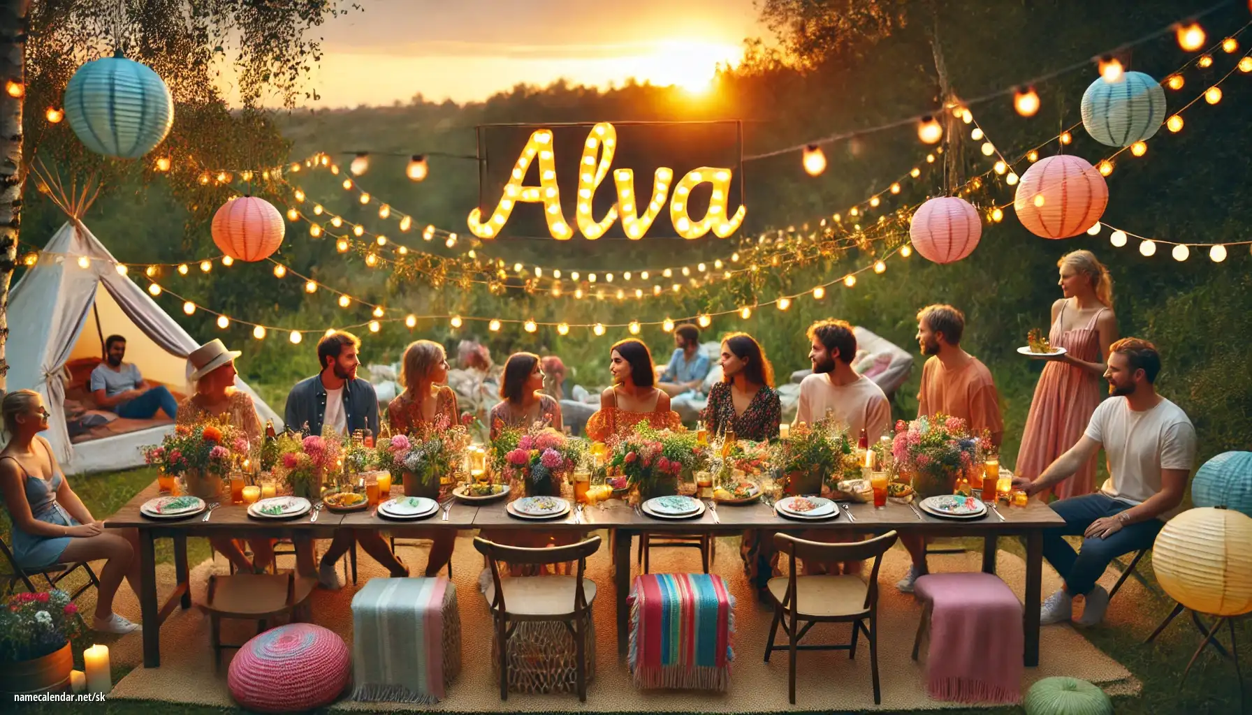 Oslava menín a mien - Alva