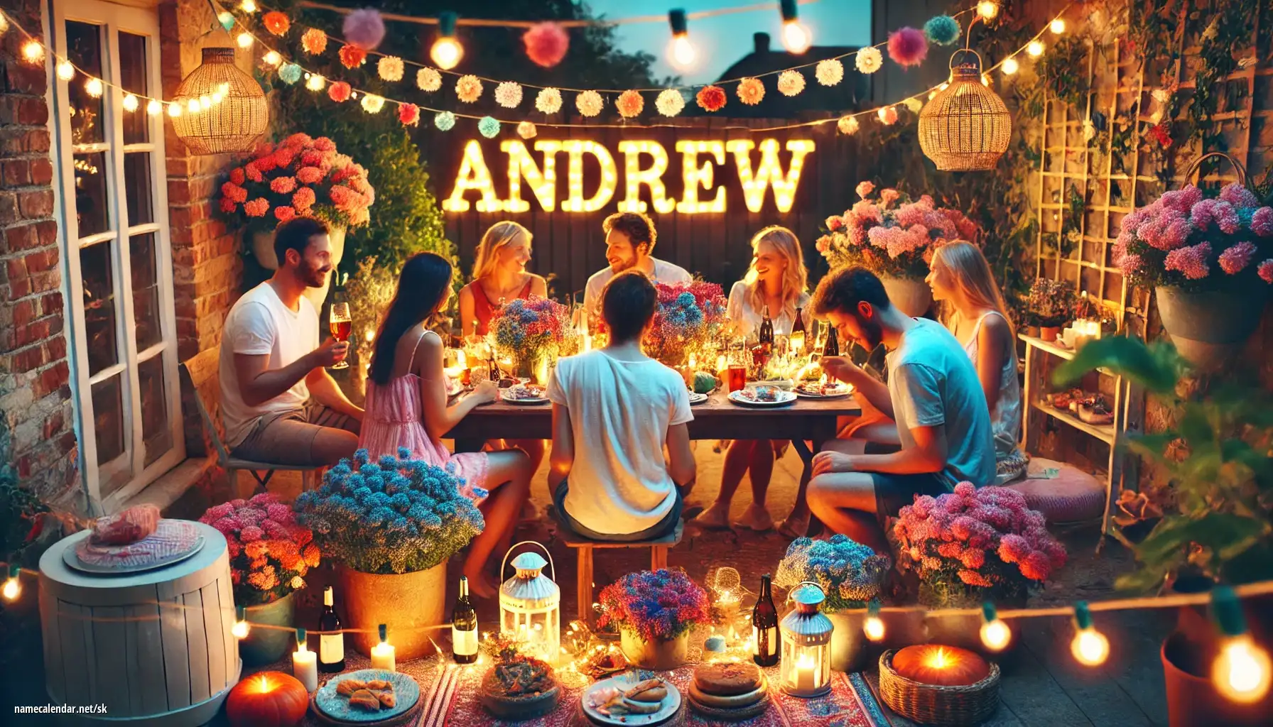 Oslava menín a mien - Andrew