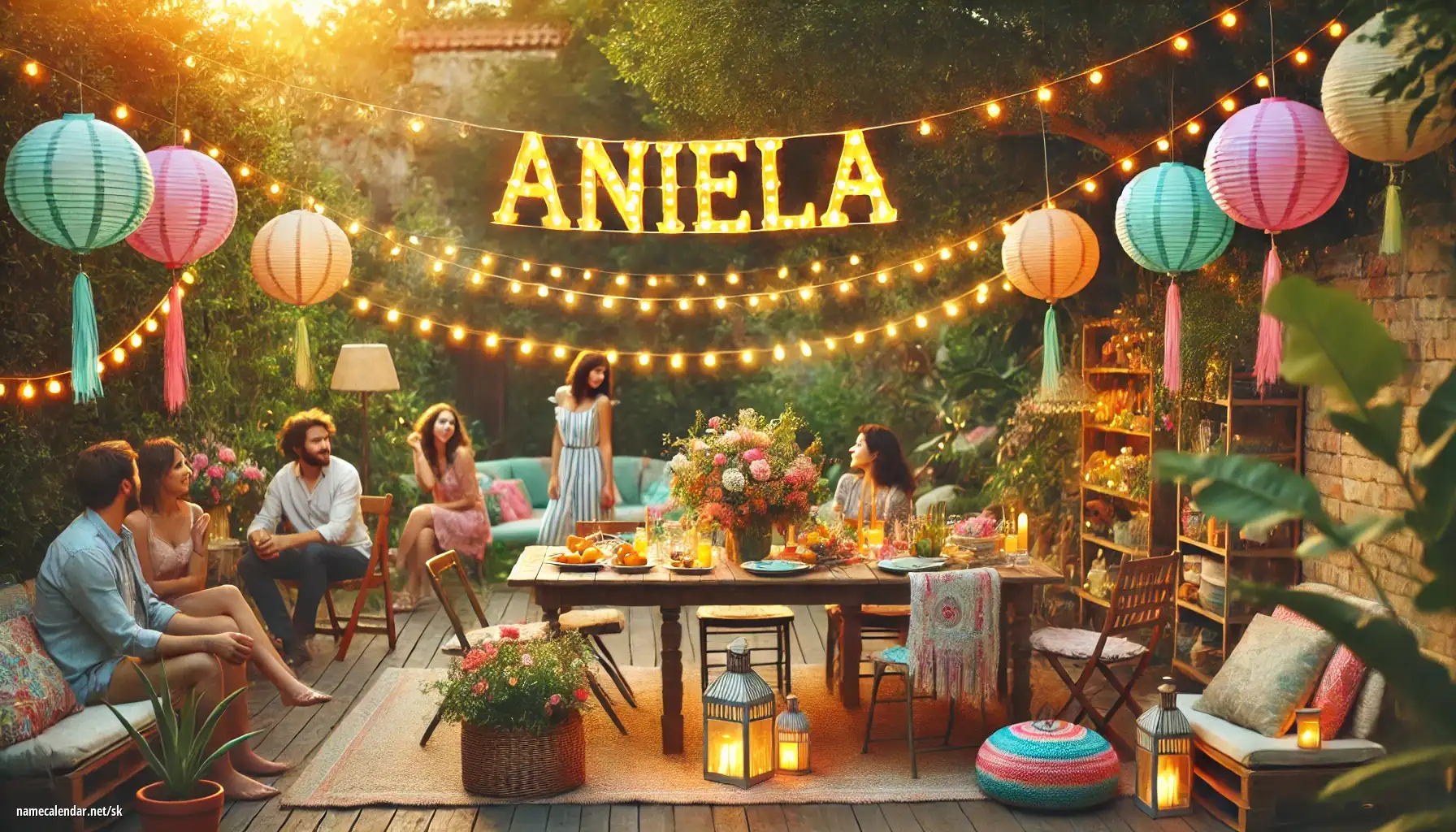 Oslava menín a mien - Aniela