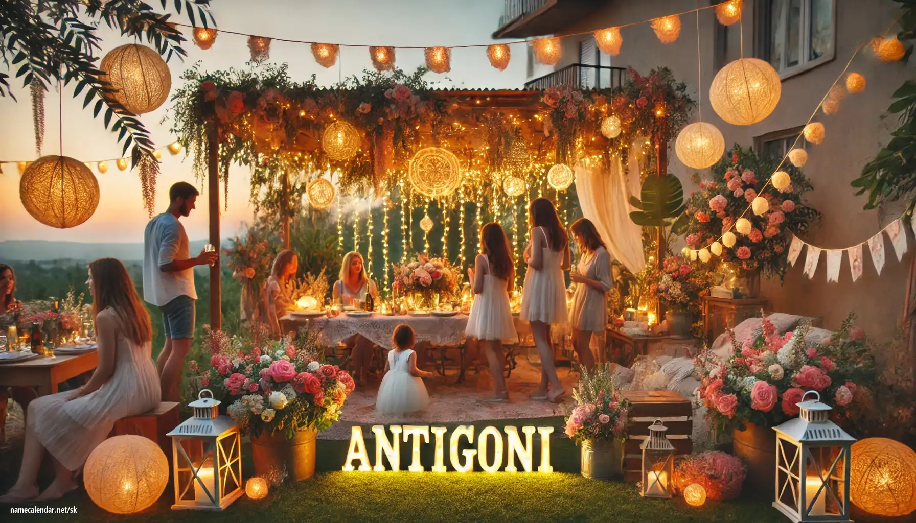 Oslava menín a mien - Antigoni