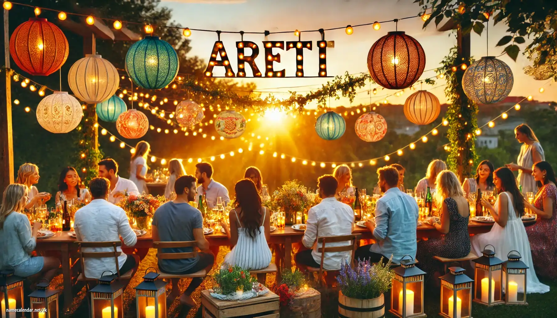 Oslava menín a mien - Areti