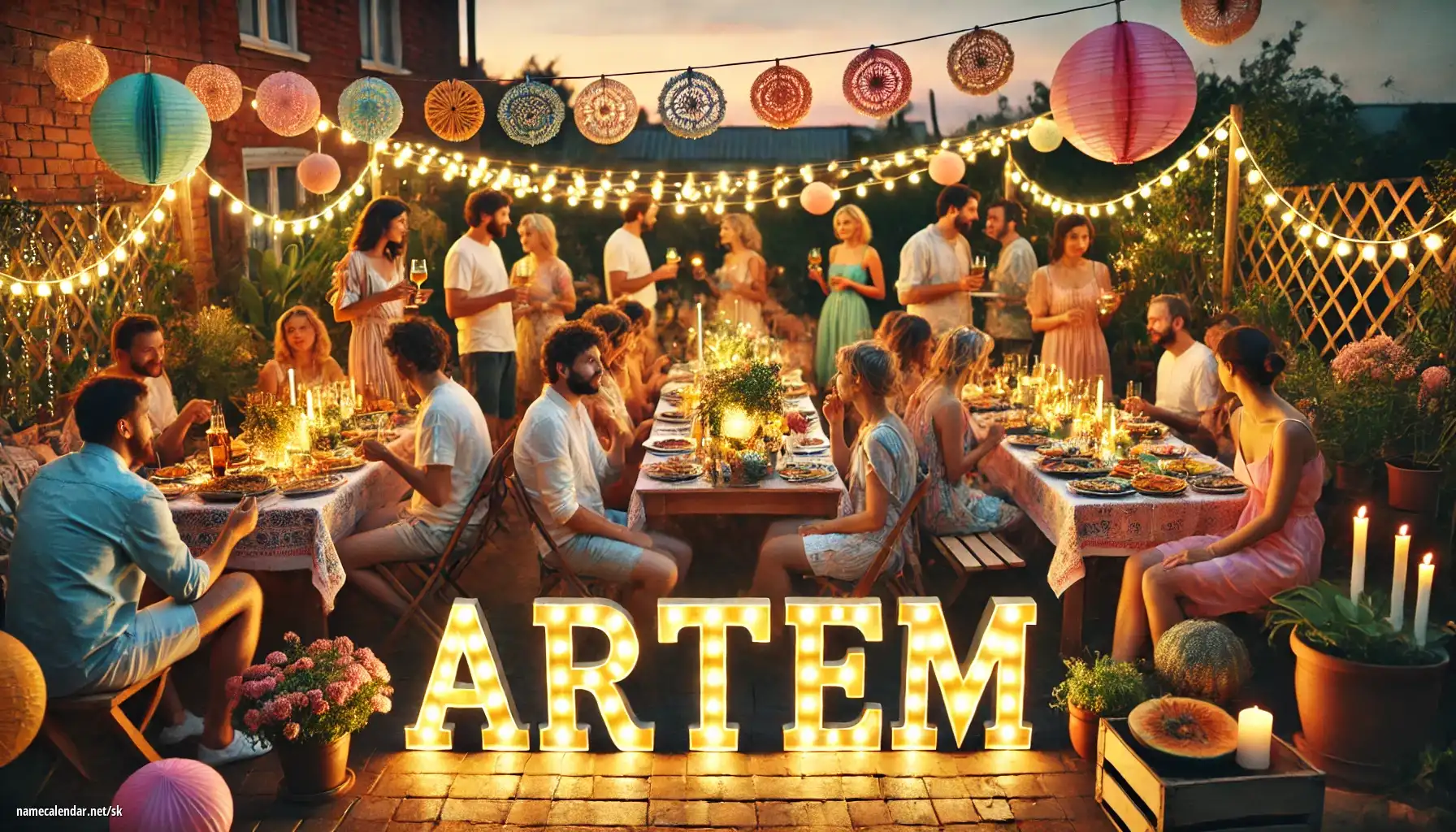 Oslava menín a mien - Artem