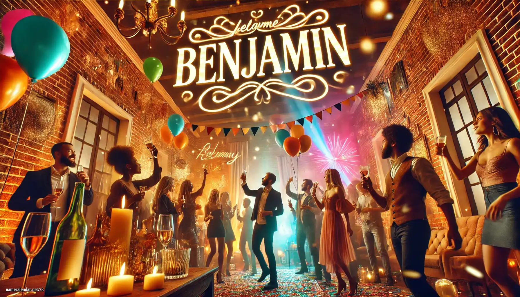 Oslava menín a mien - Benjamin