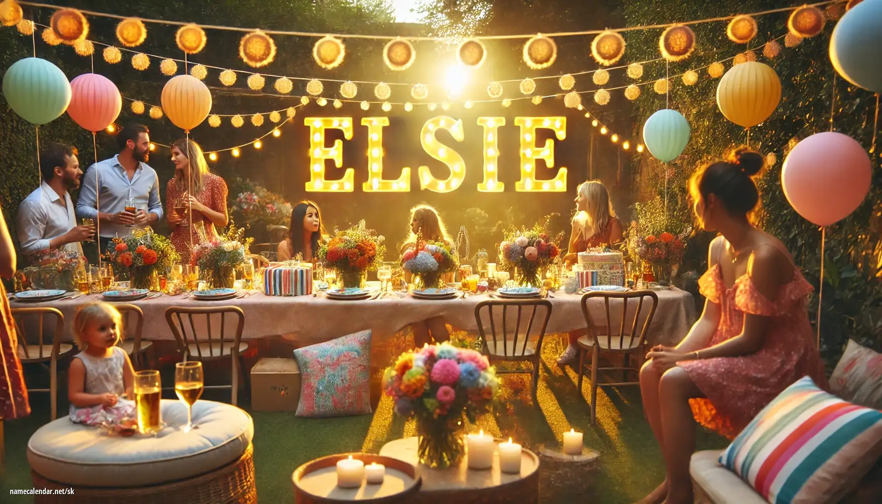 Oslava menín a mien - Elsie