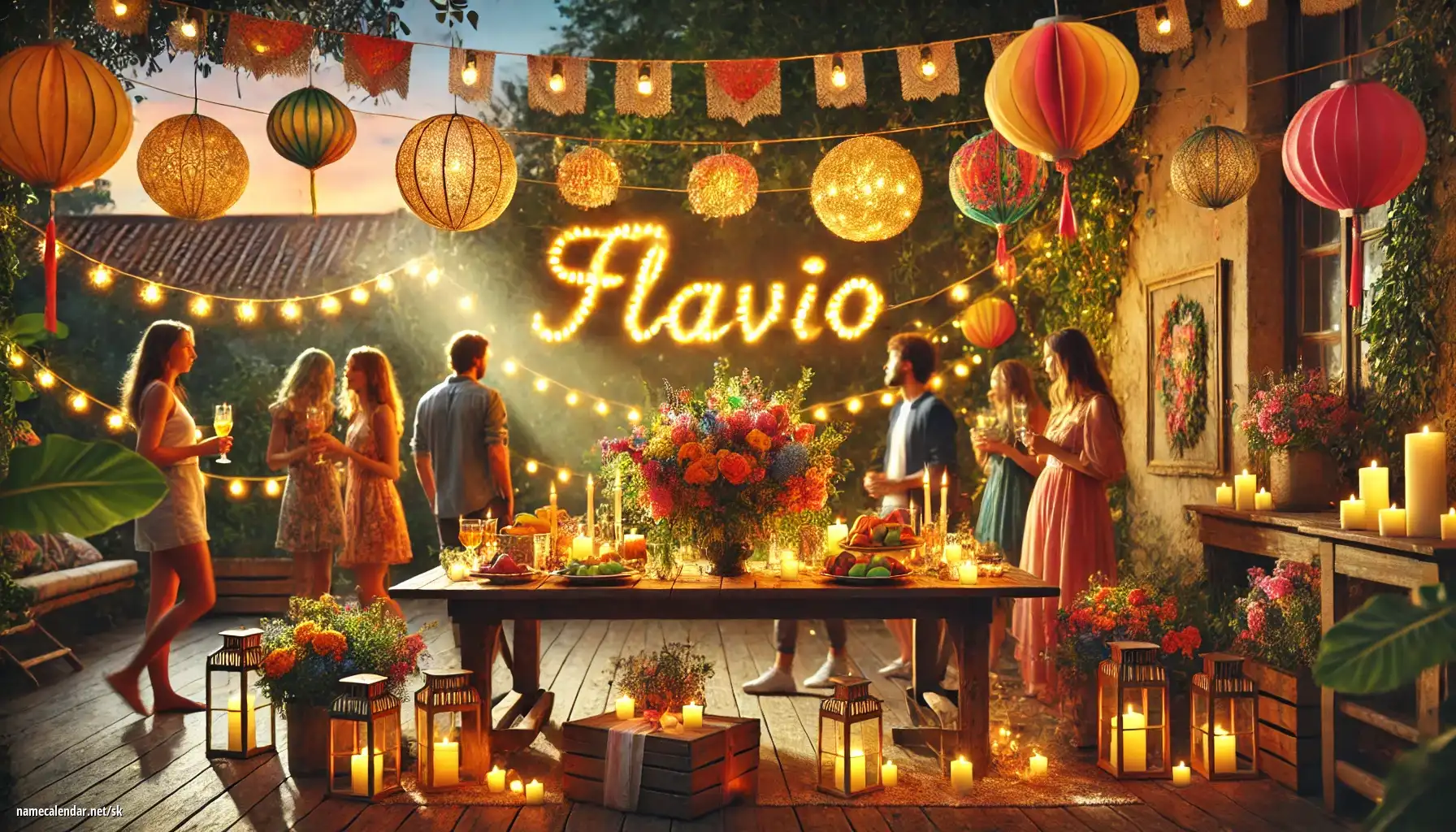 Oslava menín a mien - Flavio