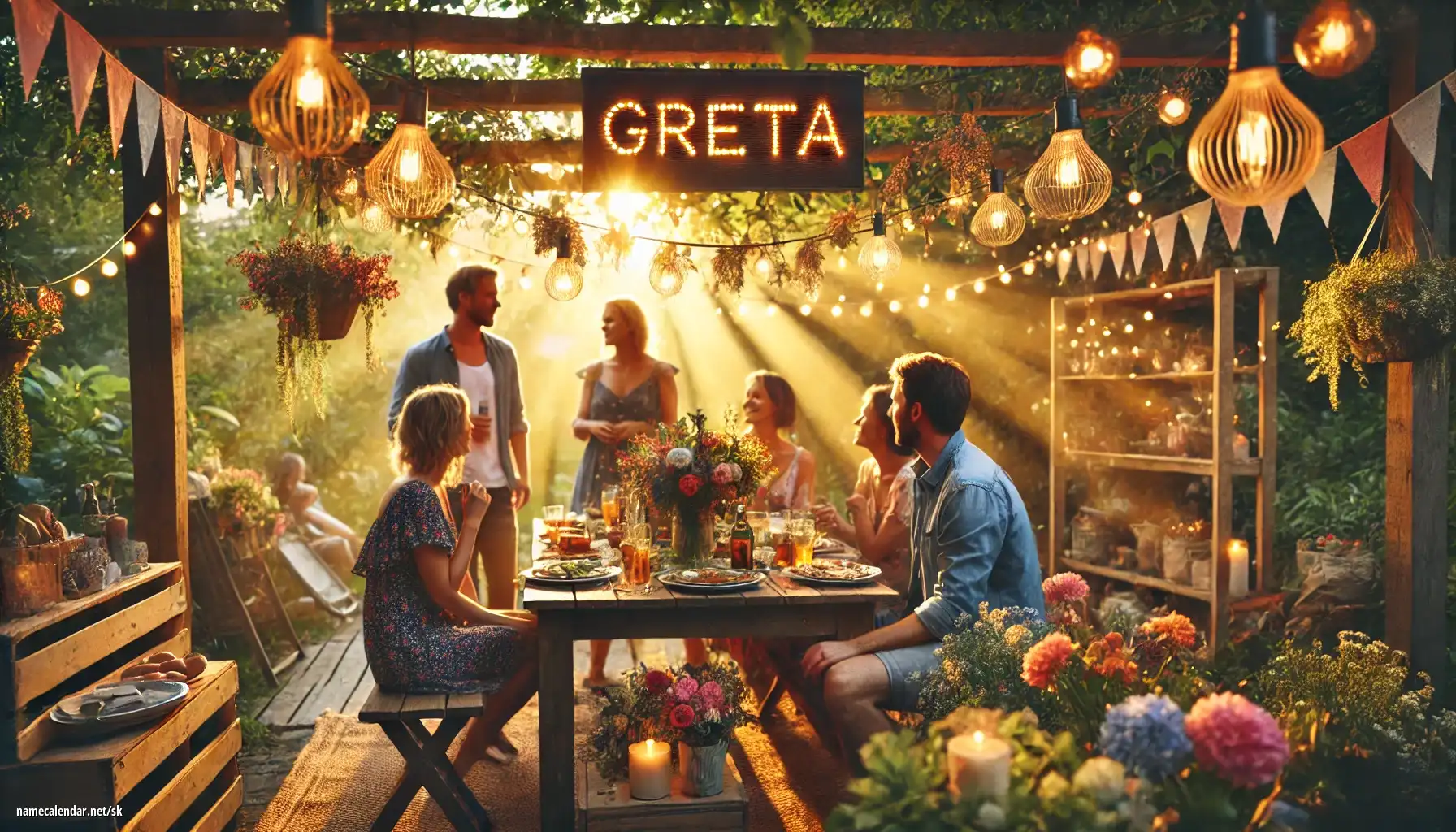 Oslava menín a mien - Greta