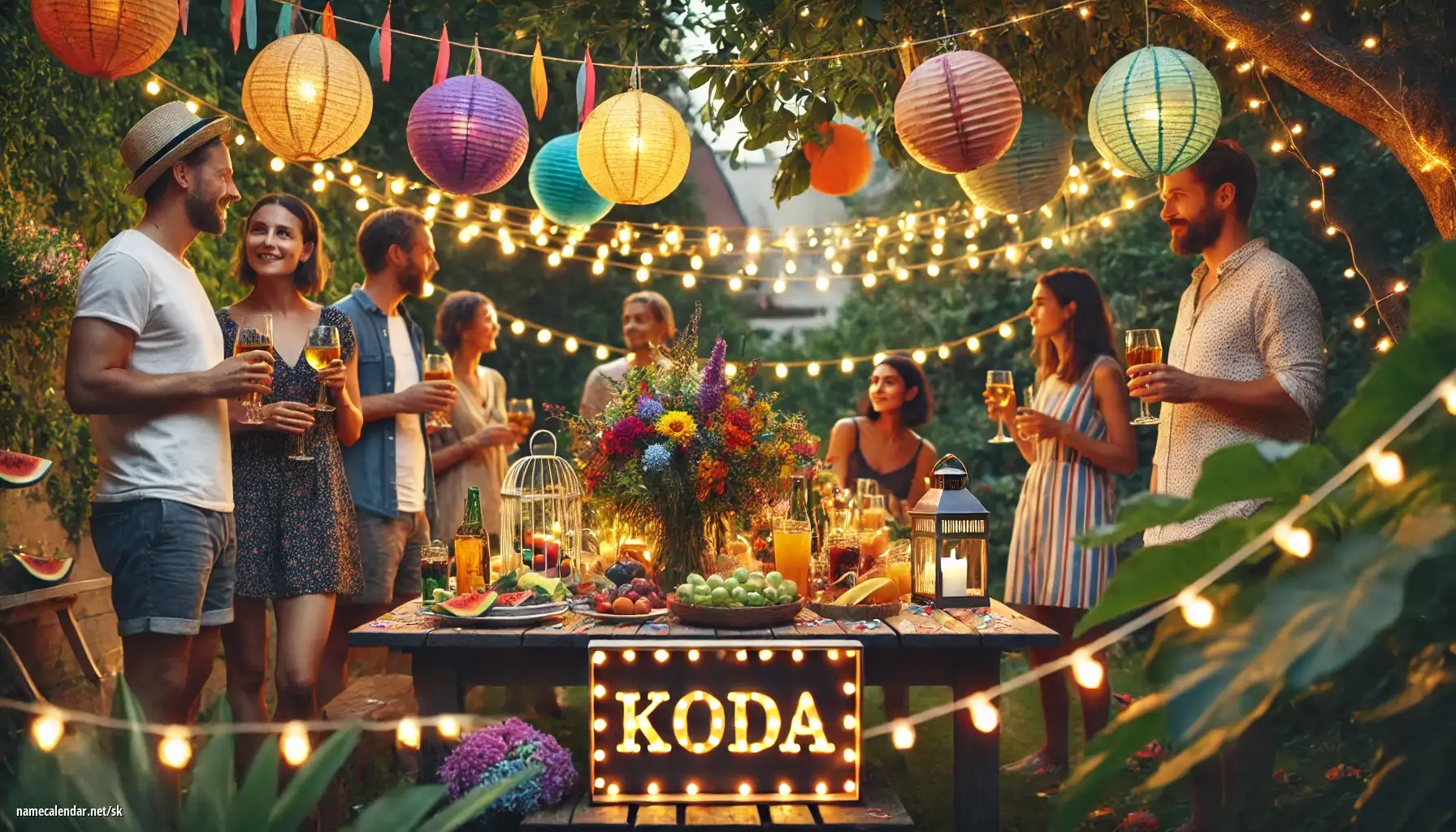 Oslava menín a mien - Koda