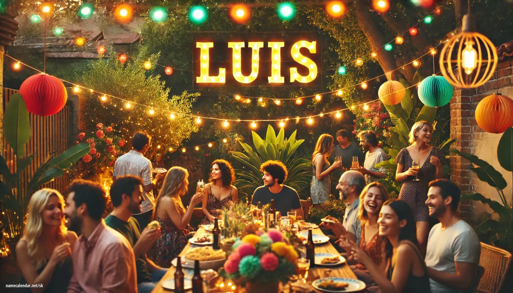 Oslava menín a mien - Luis