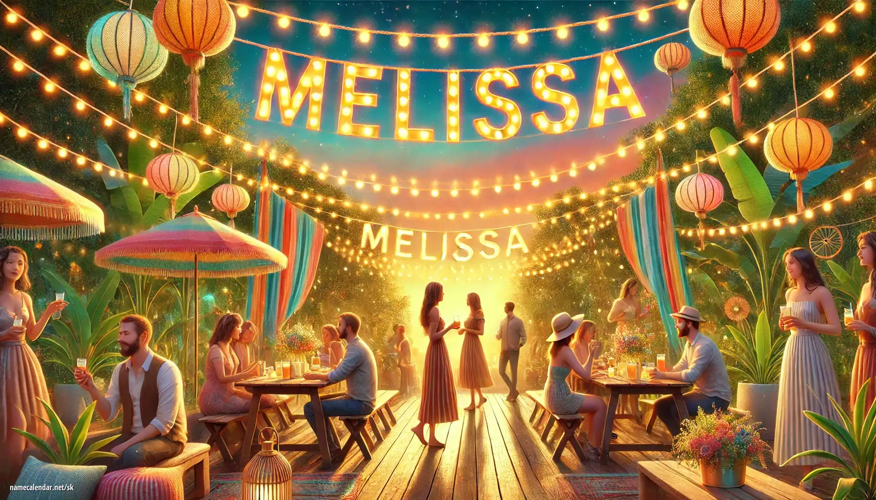 Oslava menín a mien - Mélissa