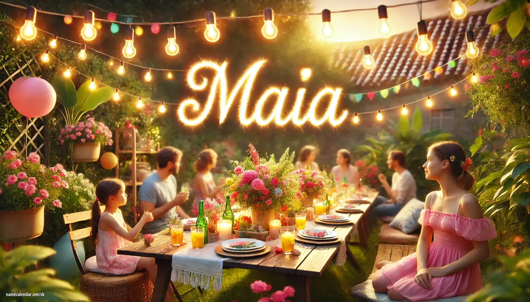 Oslava menín a mien - Maia