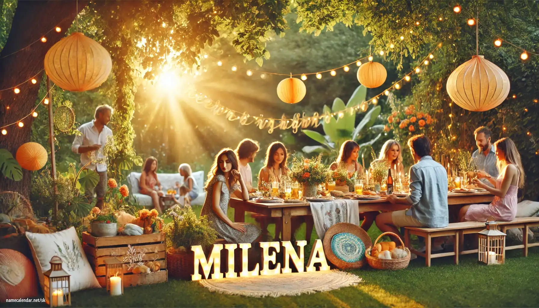 Oslava menín a mien - Milena