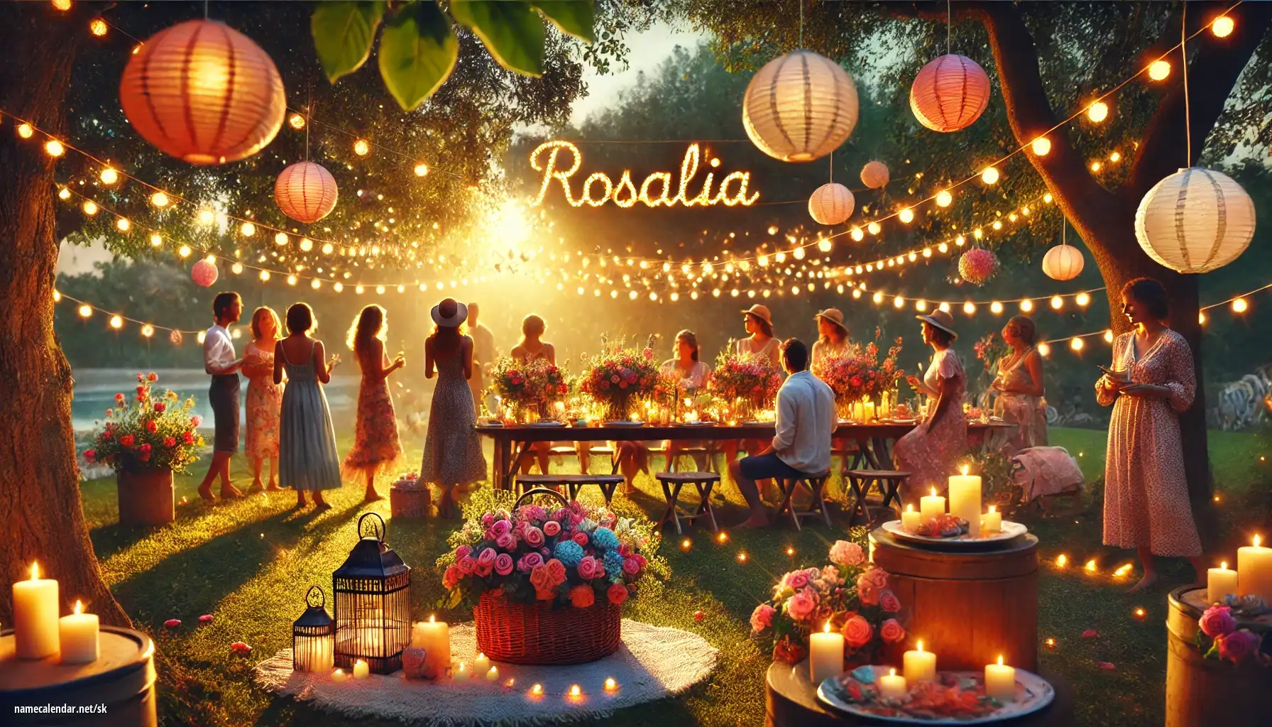 Oslava menín a mien - Rosalía