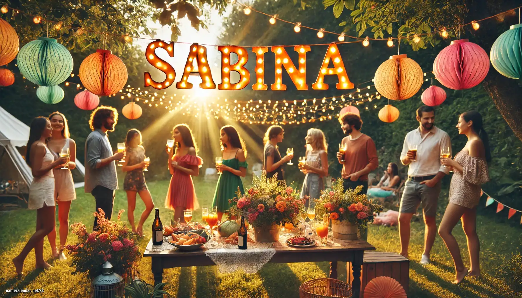 Oslava menín a mien - Sabína