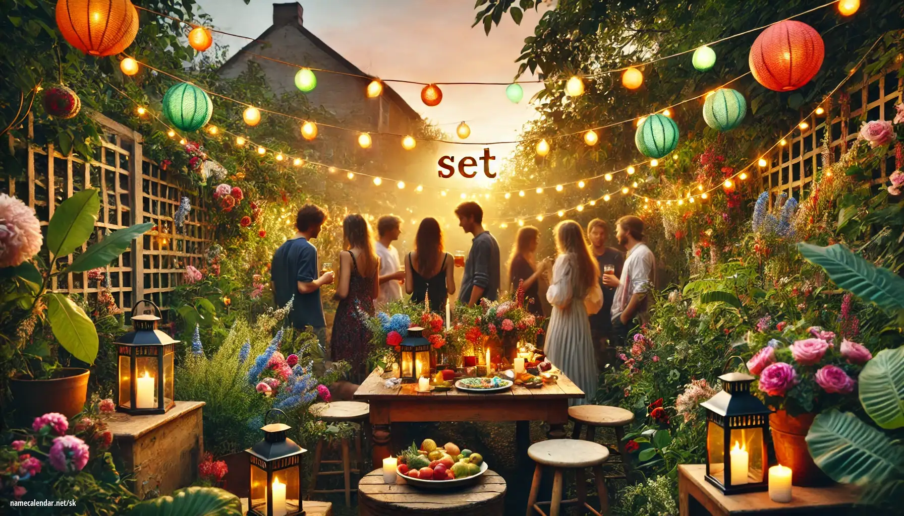 Oslava menín a mien - Set