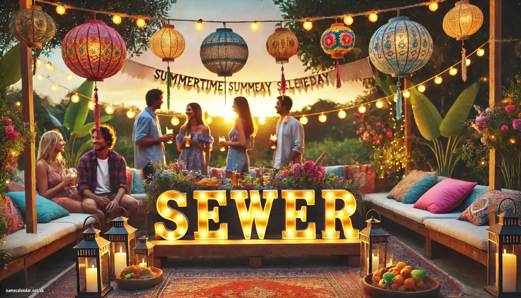 Oslava menín a mien - Sewer