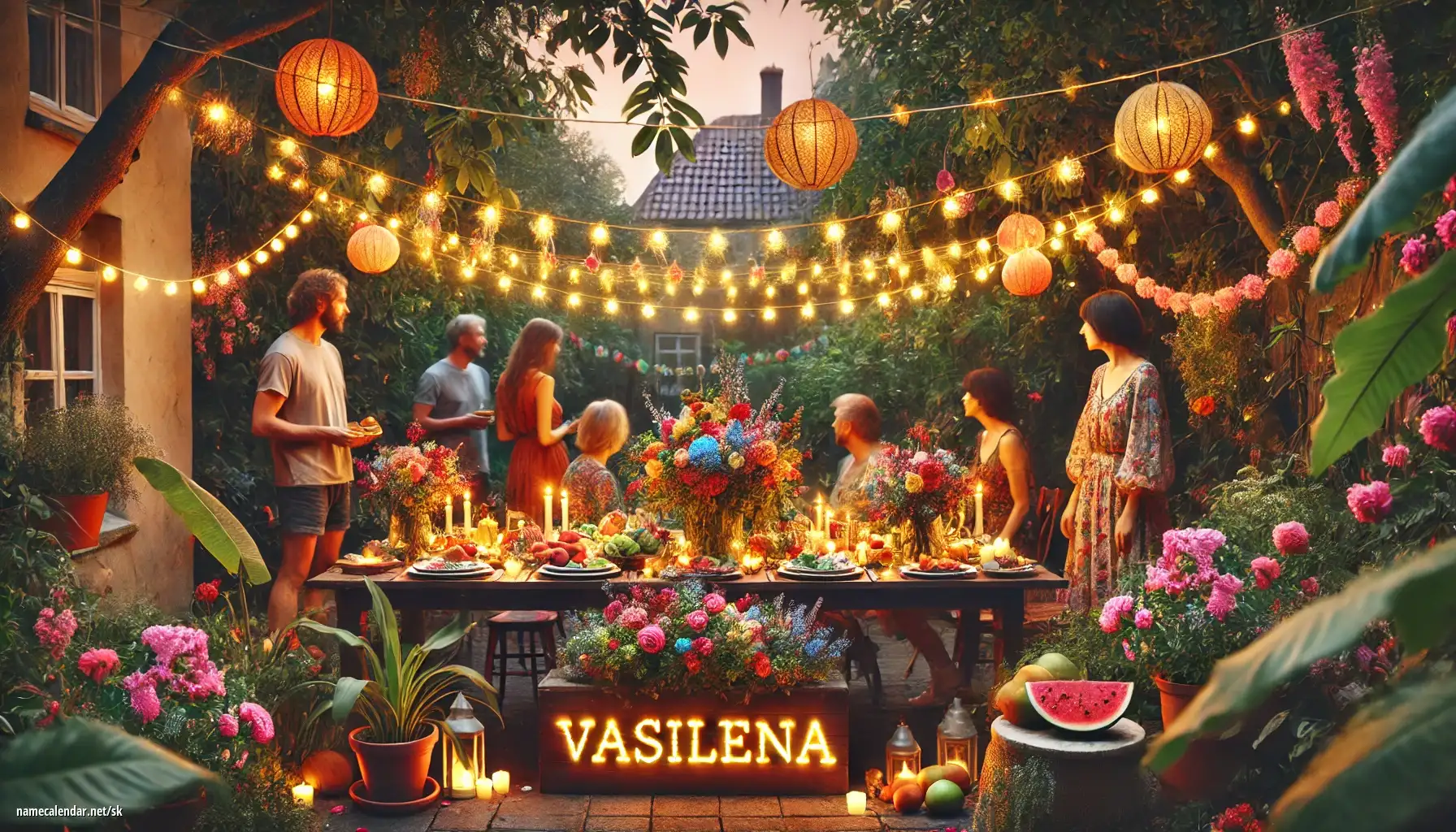 Oslava menín a mien - Vasilena