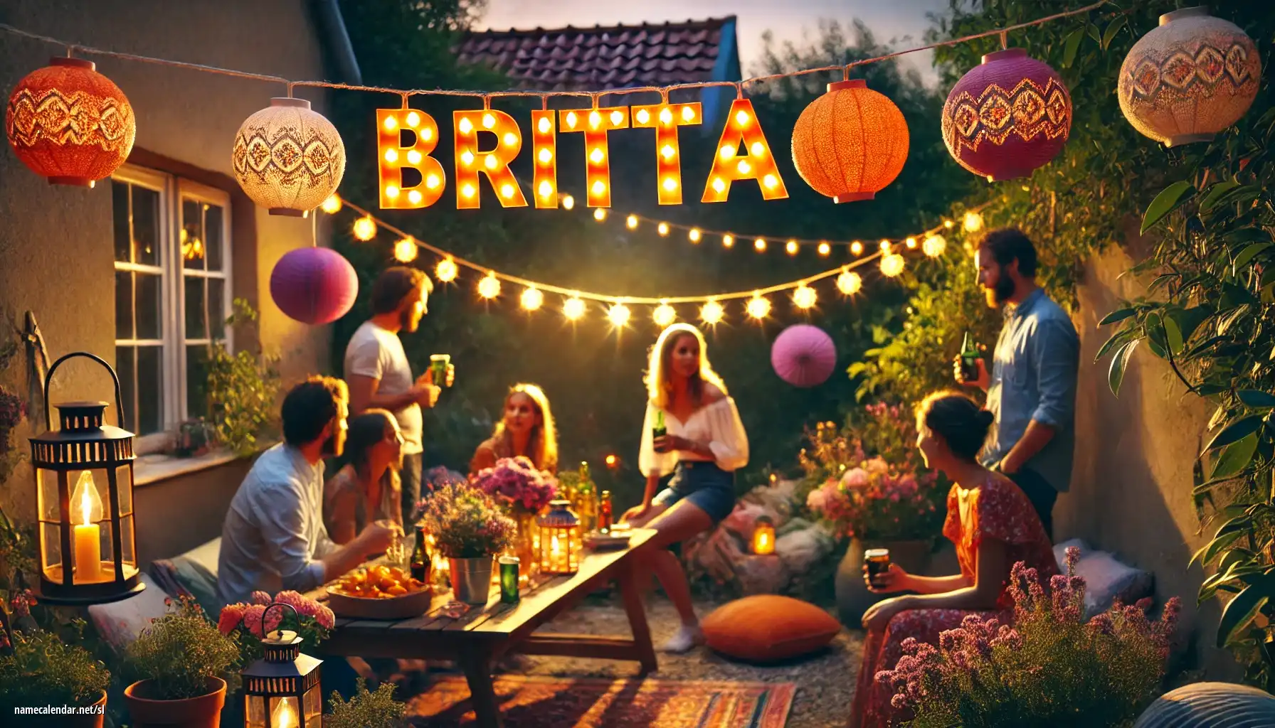 Praznovanje imendana in imena - Britta